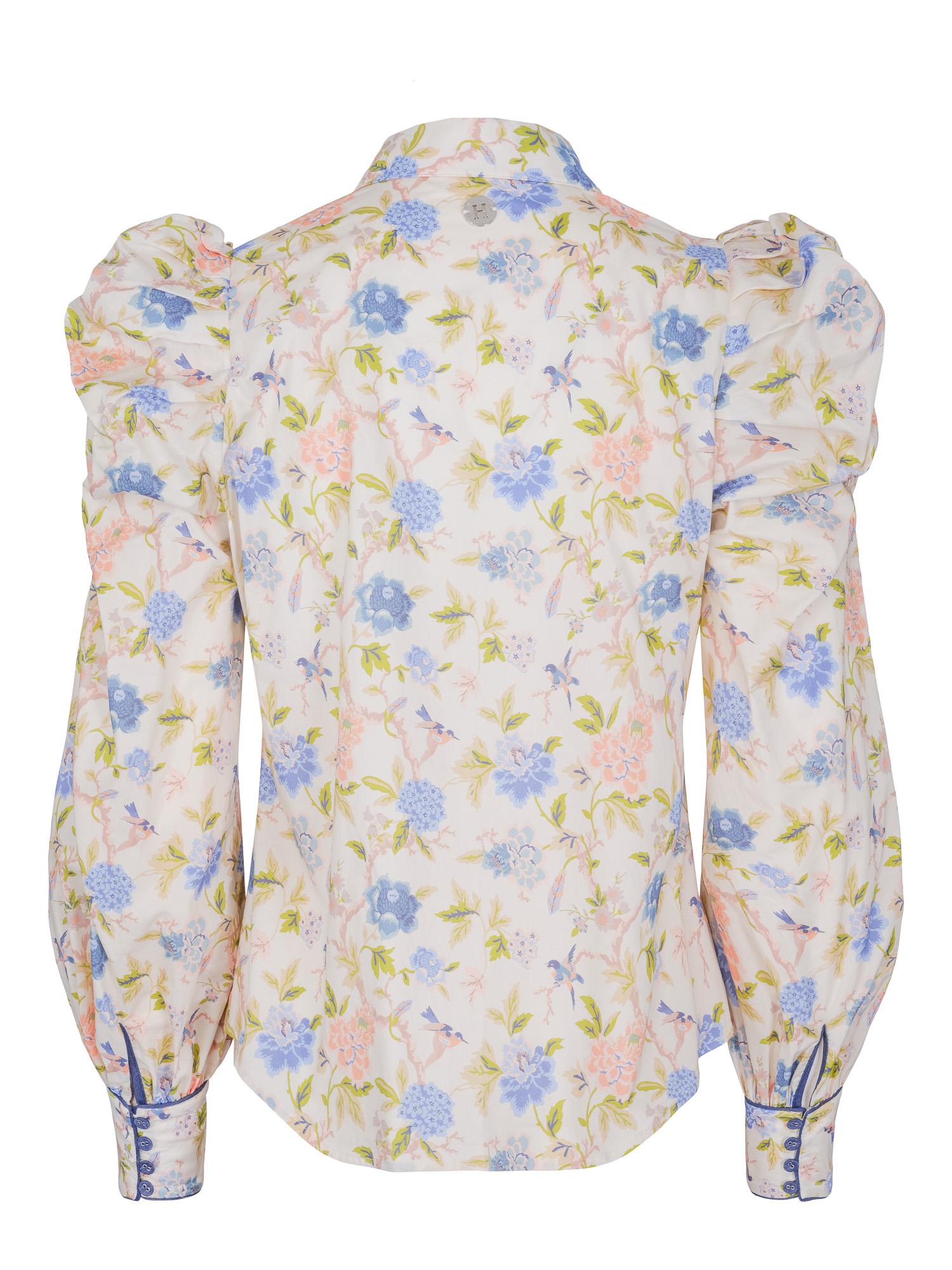 Sleeve blouse Flower
