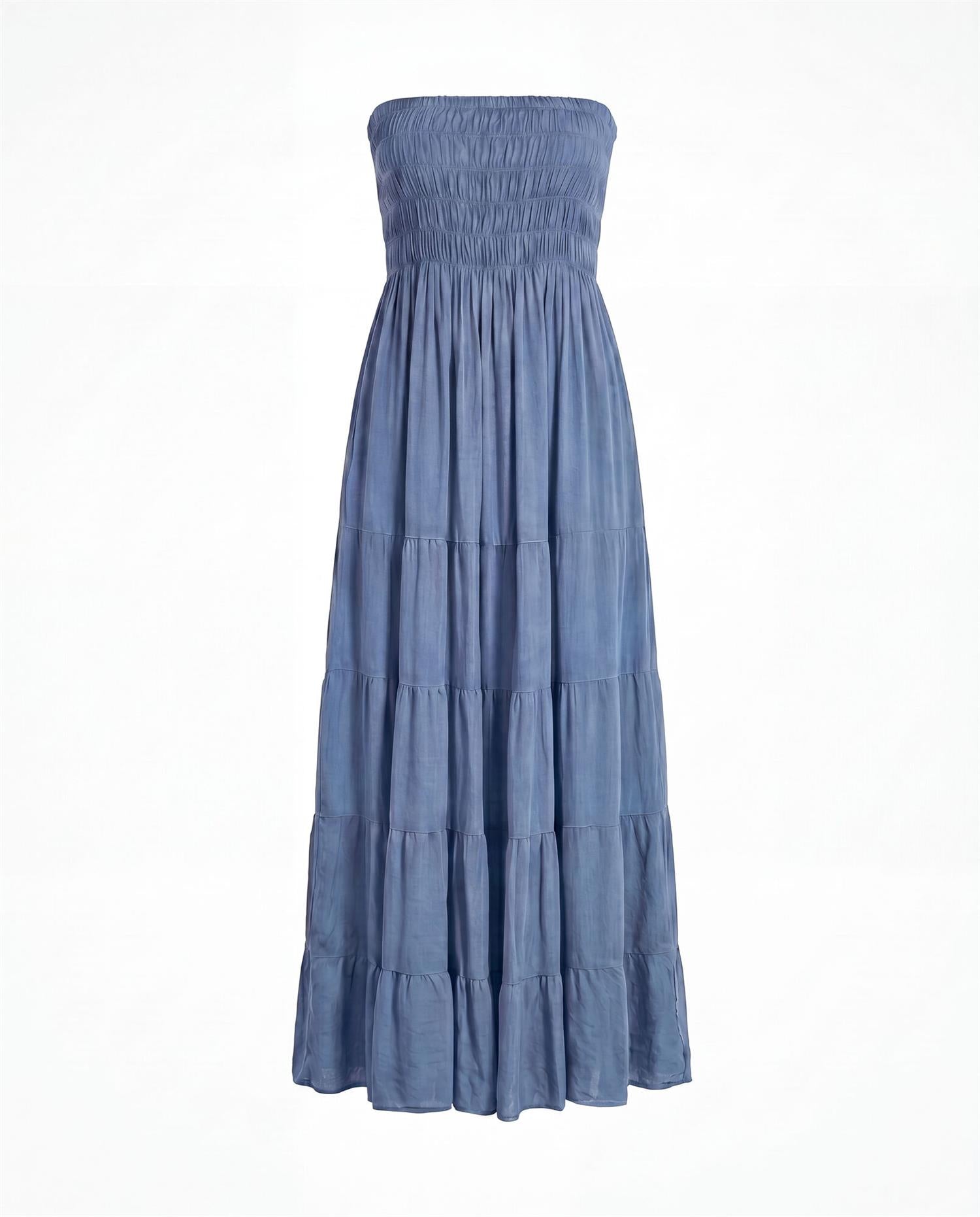Tube dress Jeans blue
