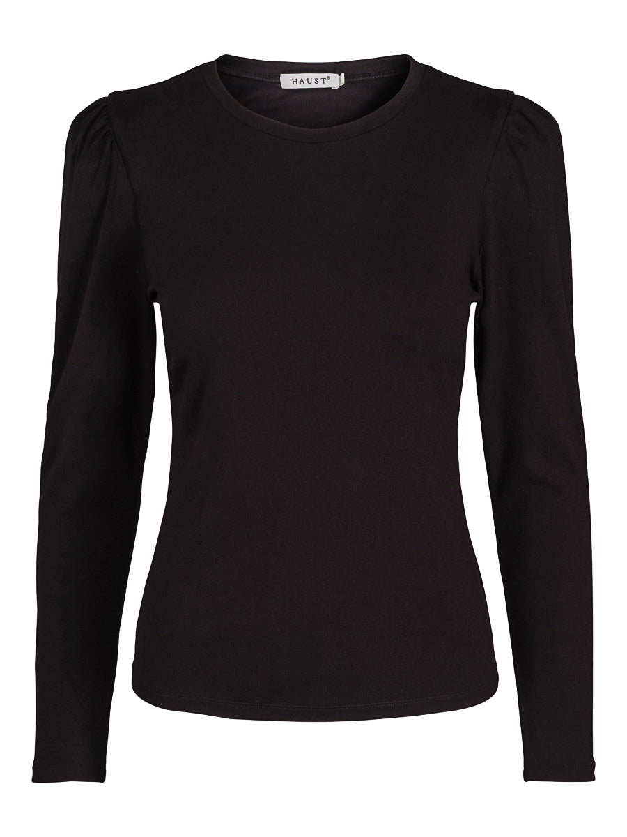 Puff arm top Black