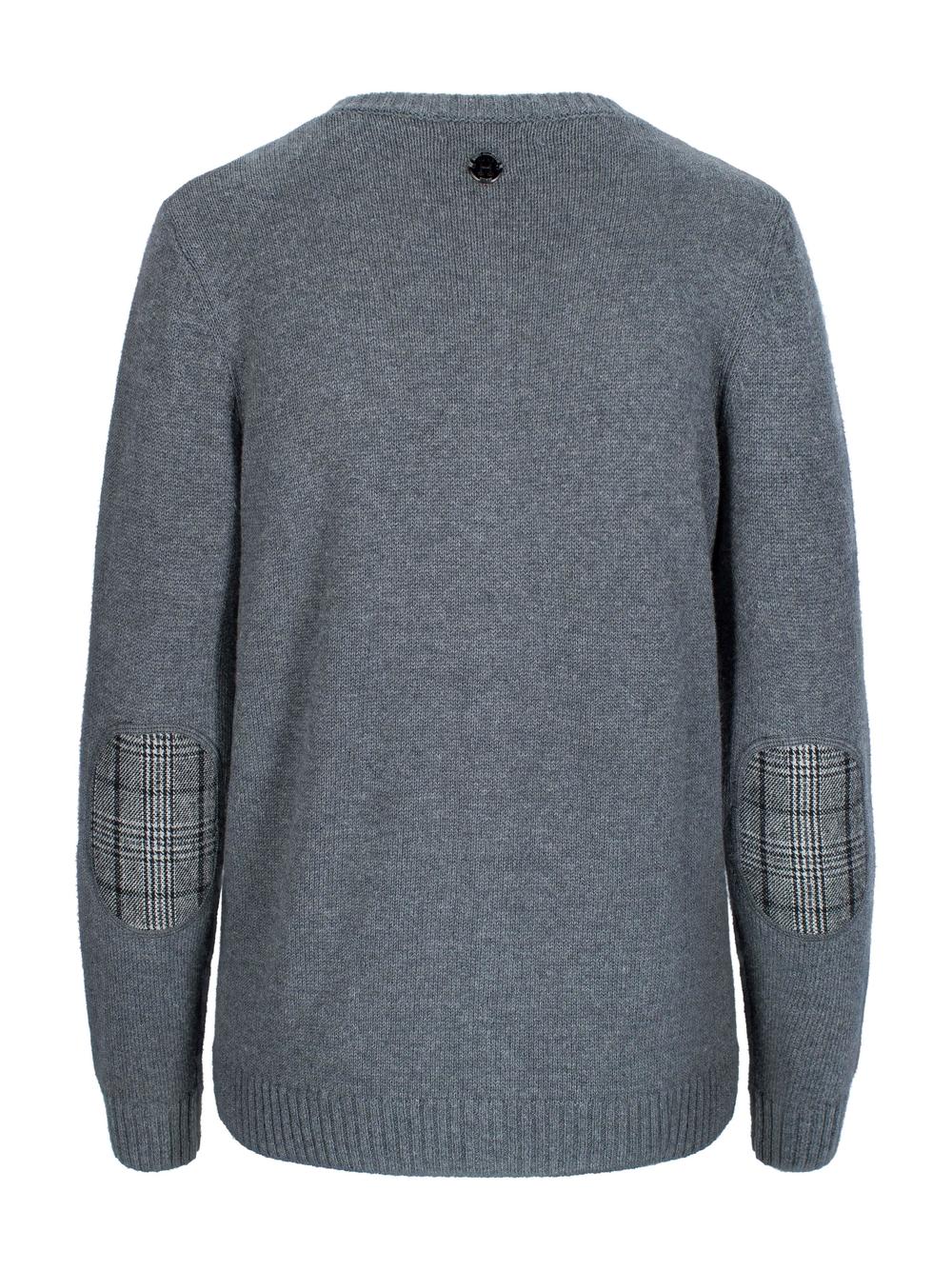 Patch cardigan Grey Mel.