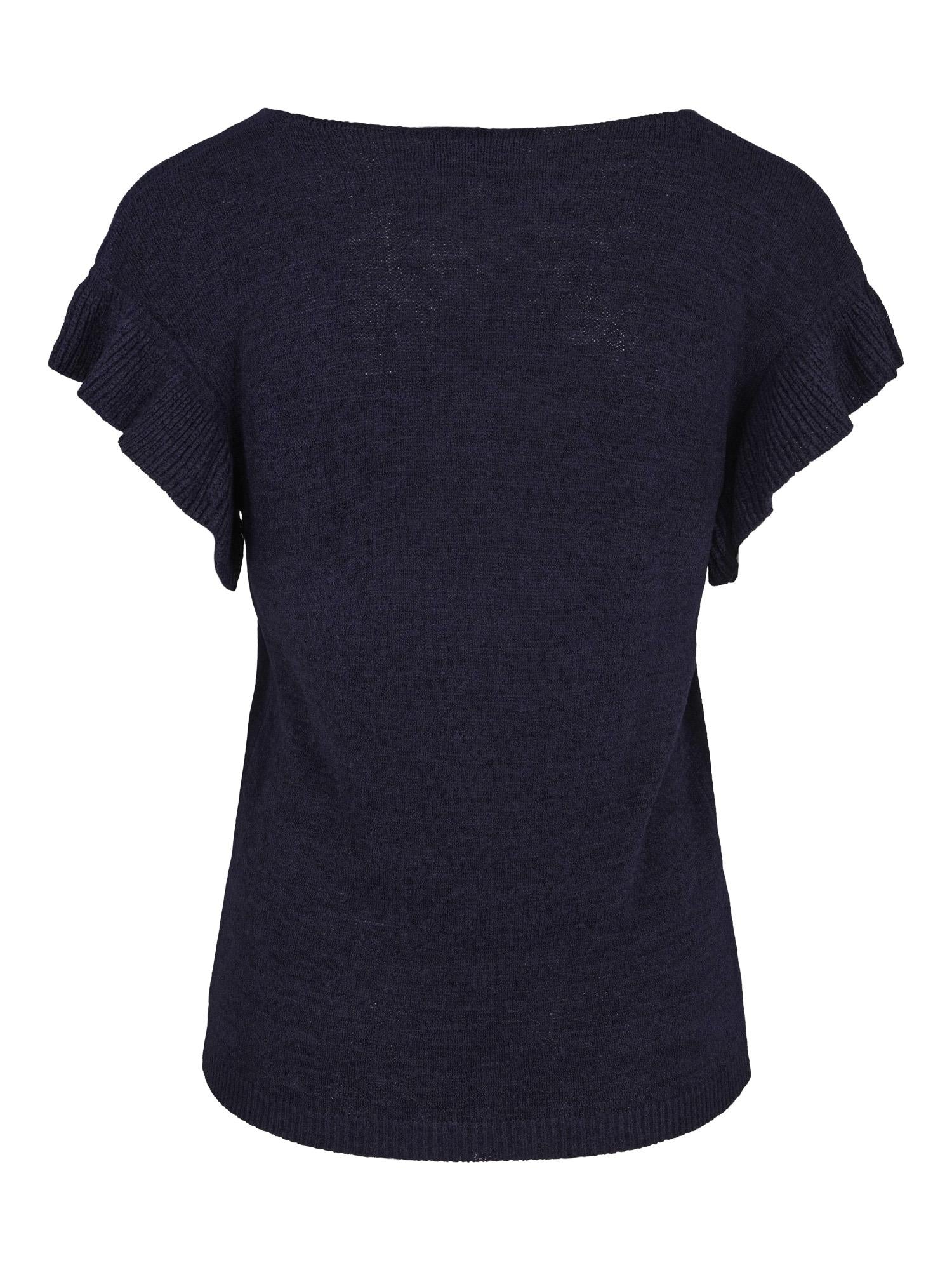Feminine sleeve top Marineblå