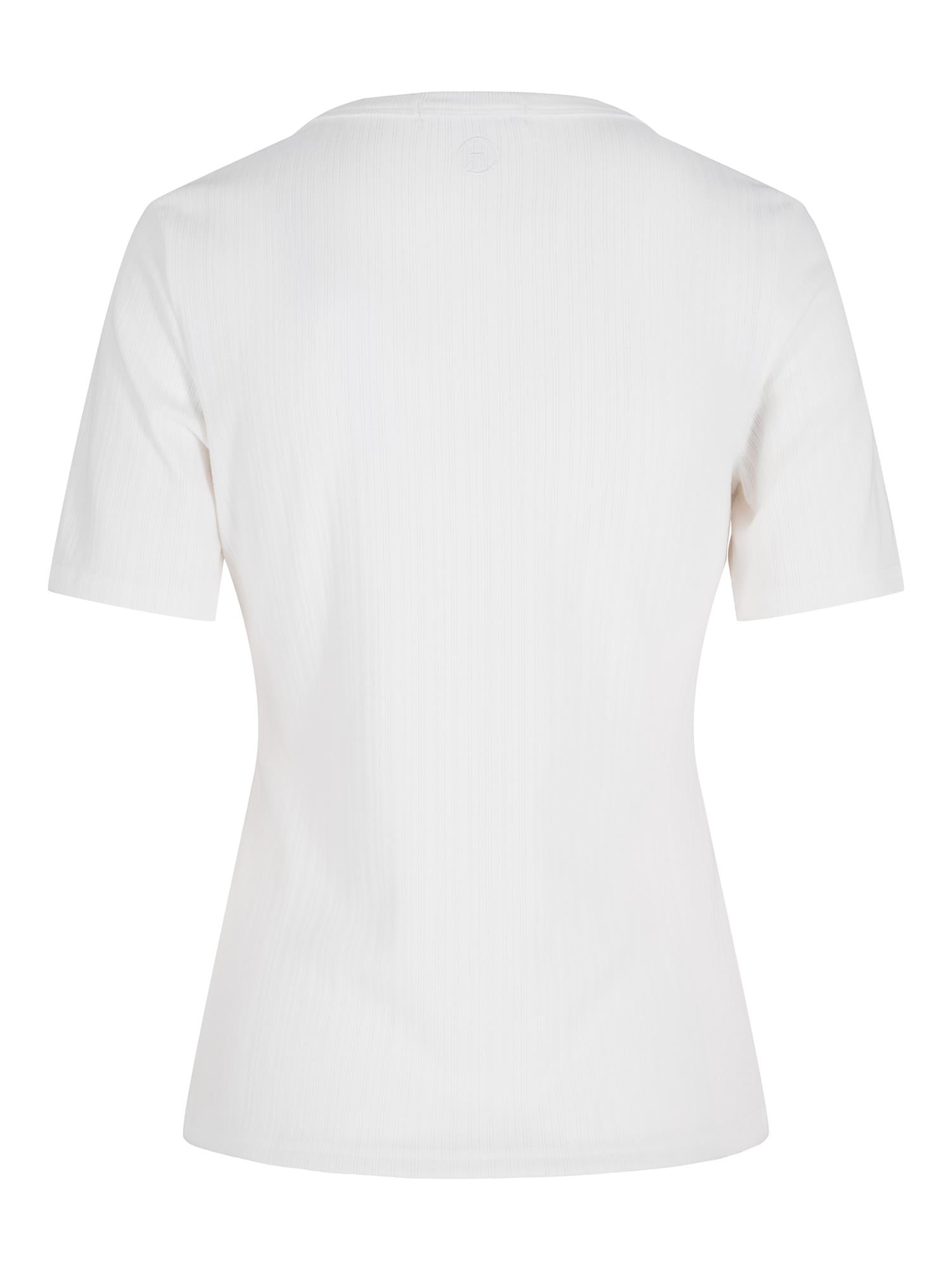 Rib S/S top Hvit