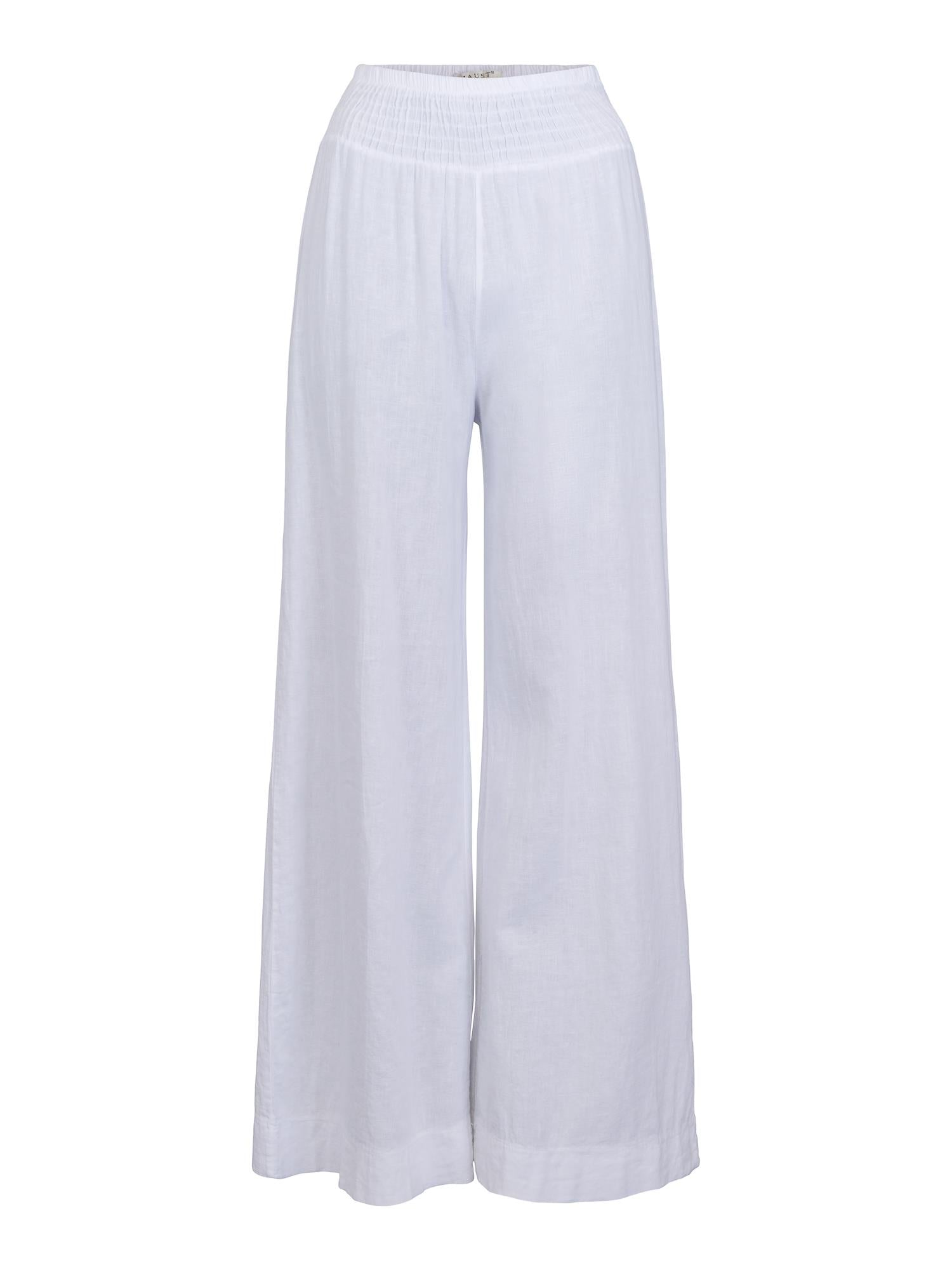 Casual wide trouser Hvit