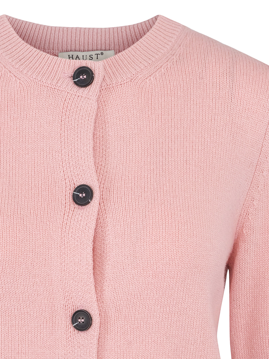 Classic knitted cardigan Dusty Rose
