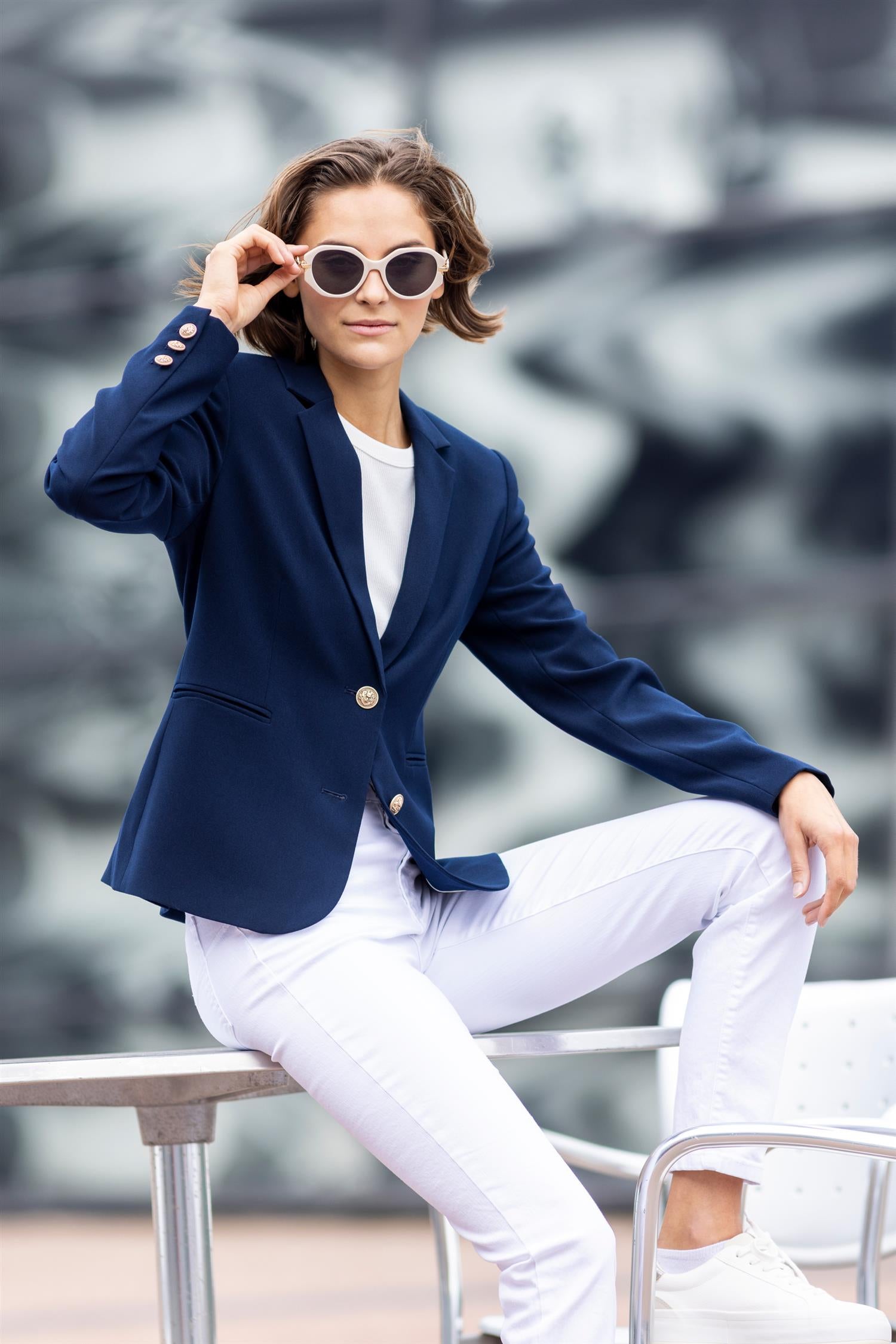Classic blazer Marineblå