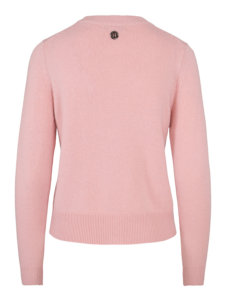 Classic knitted cardigan Dusty Rose