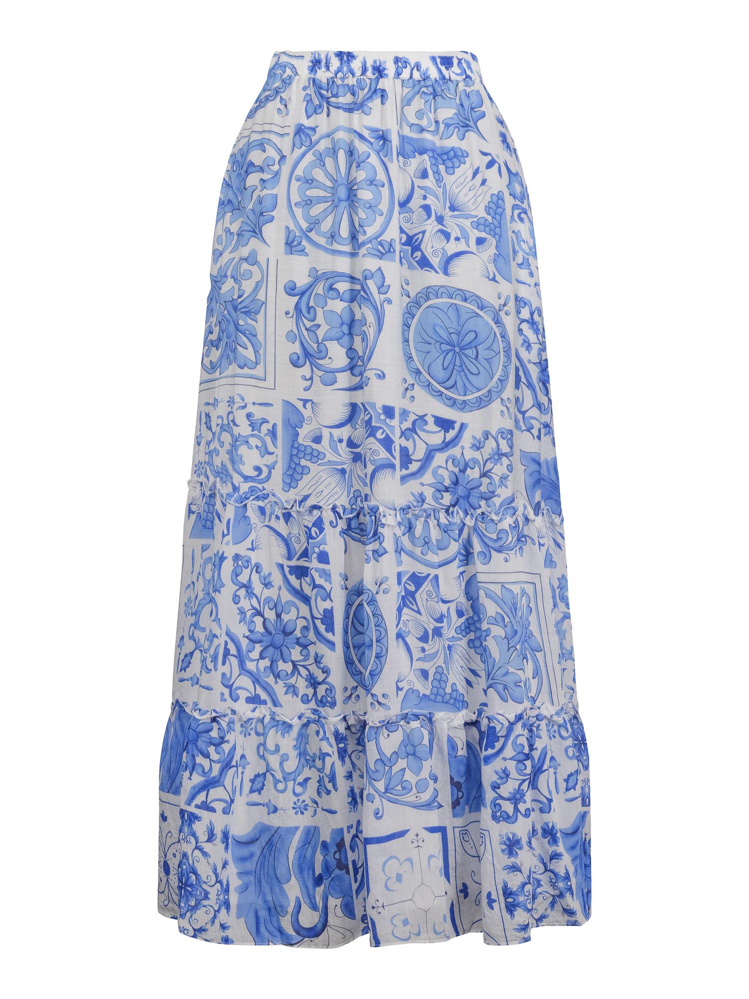 Long summer skirt Blå