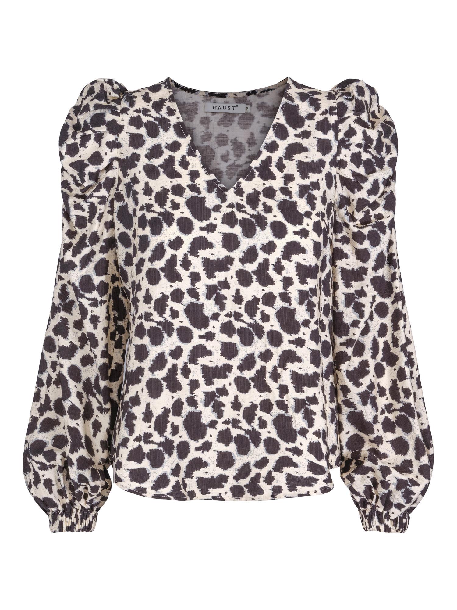 Puff arm blouse Dyreprint