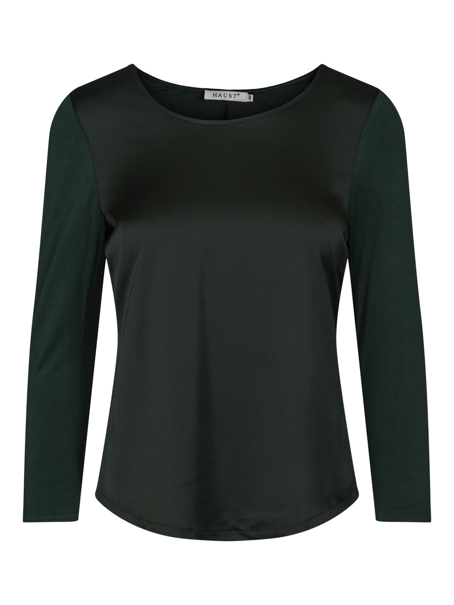 55-530 Satin blouse Black