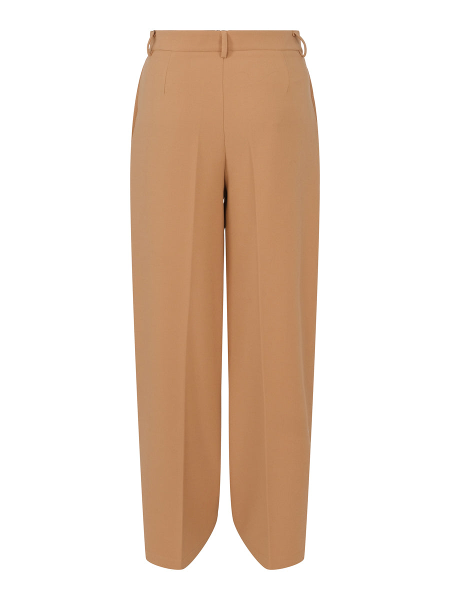 Heavy classic wide trouser Camel