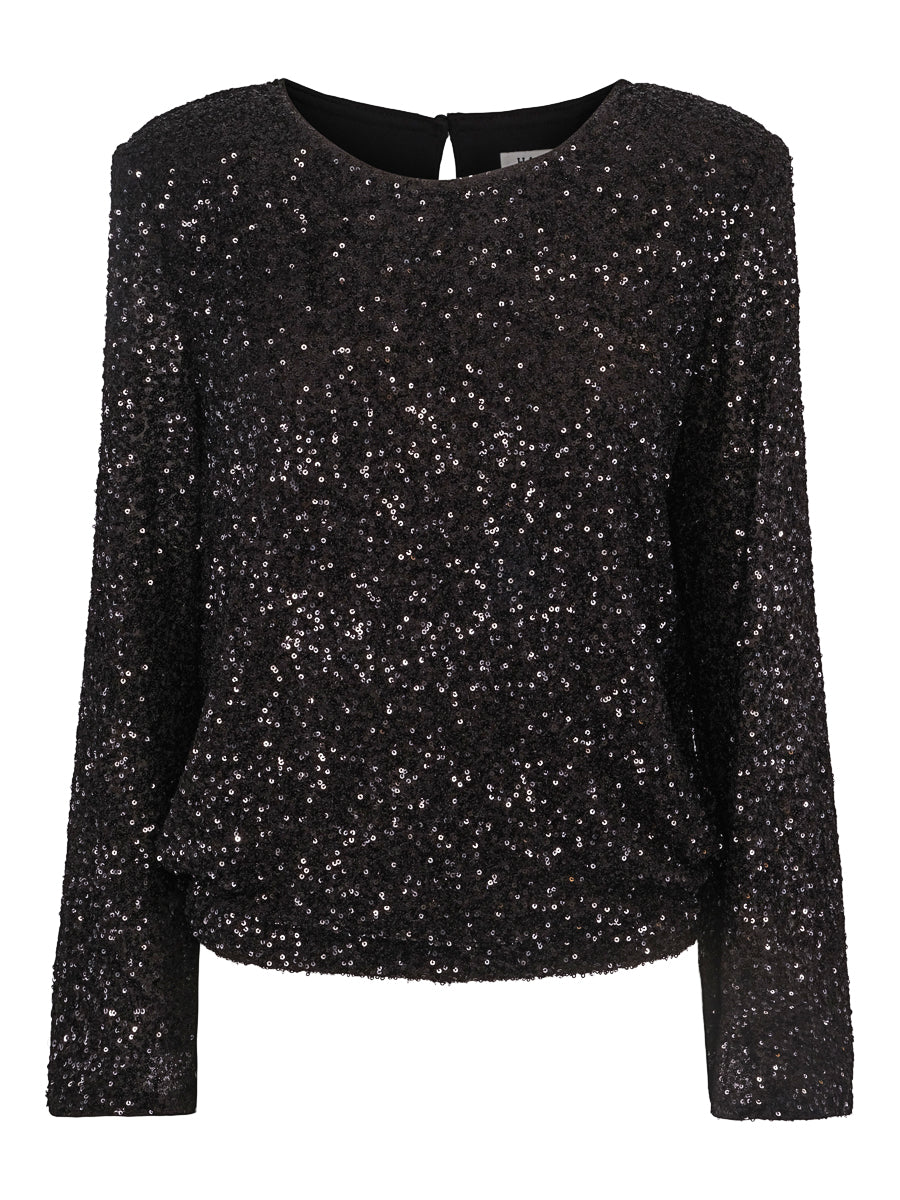 Sequins shirt Black