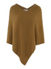 Cashmere cable poncho Spice