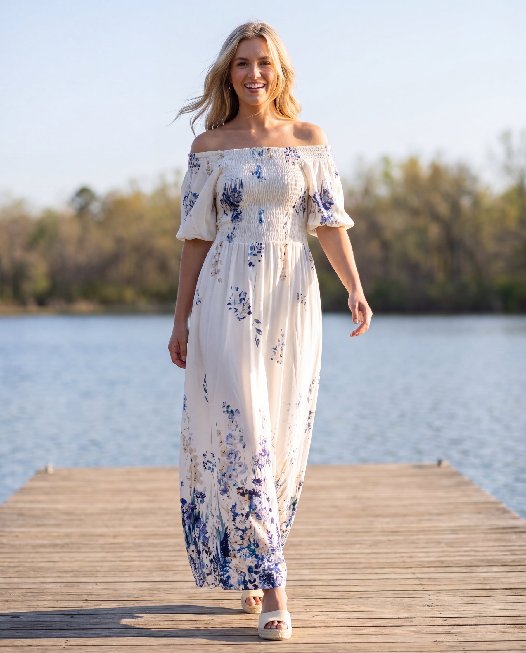 Long summer dress Blue