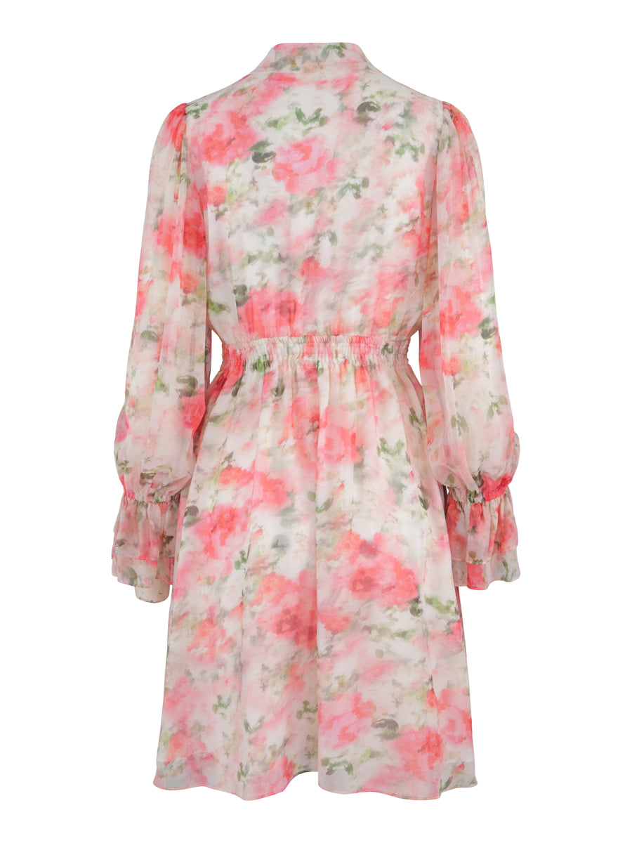 Chiffon flower dress Flower