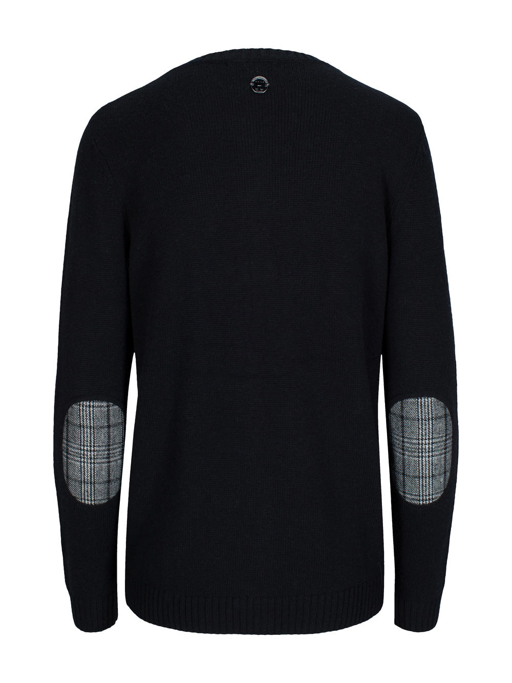 Patch cardigan Black