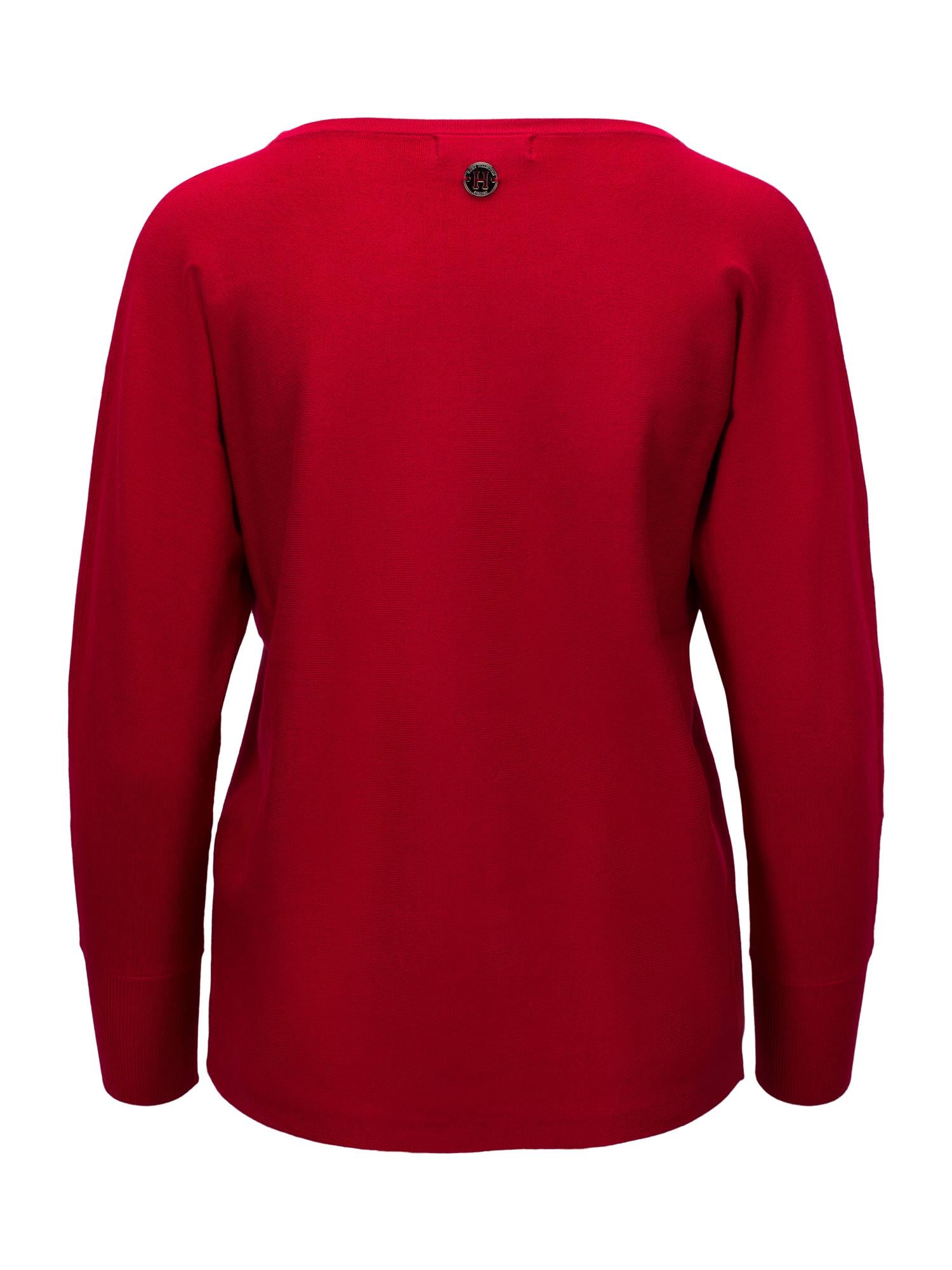 Knitted V-Neck Red
