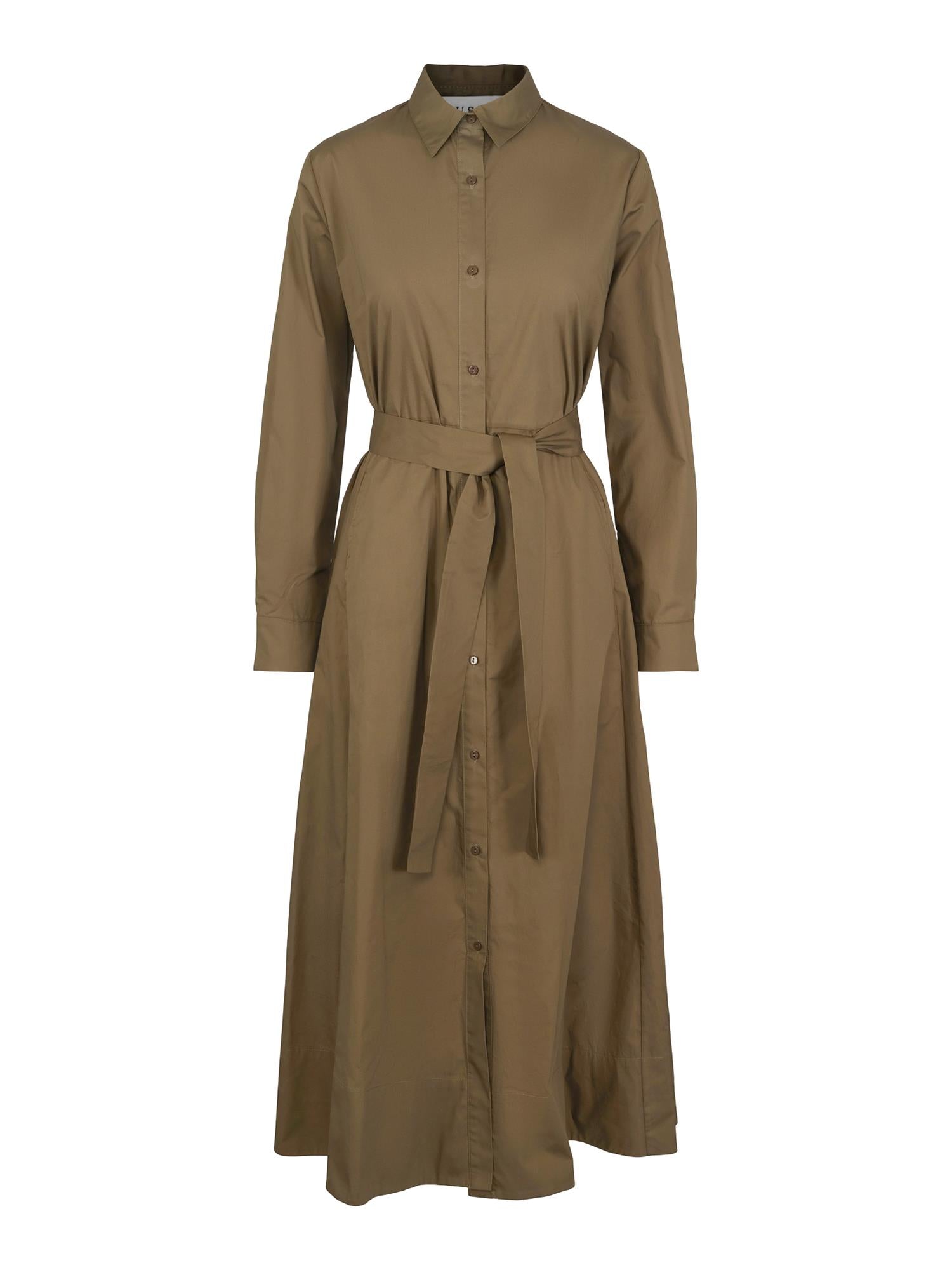 Casual shirt dress Olivengrønn