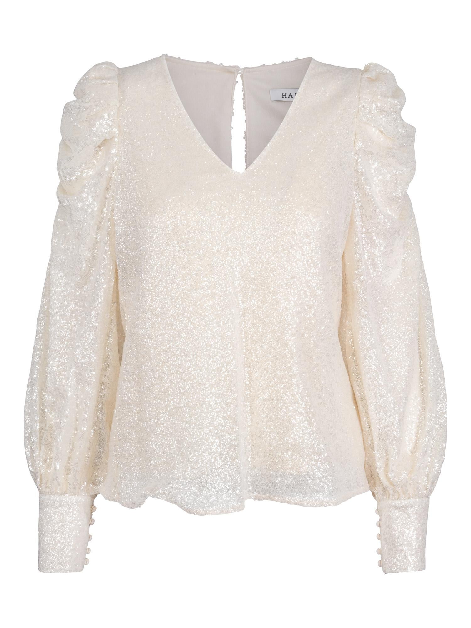 Sleeve seq blouse White