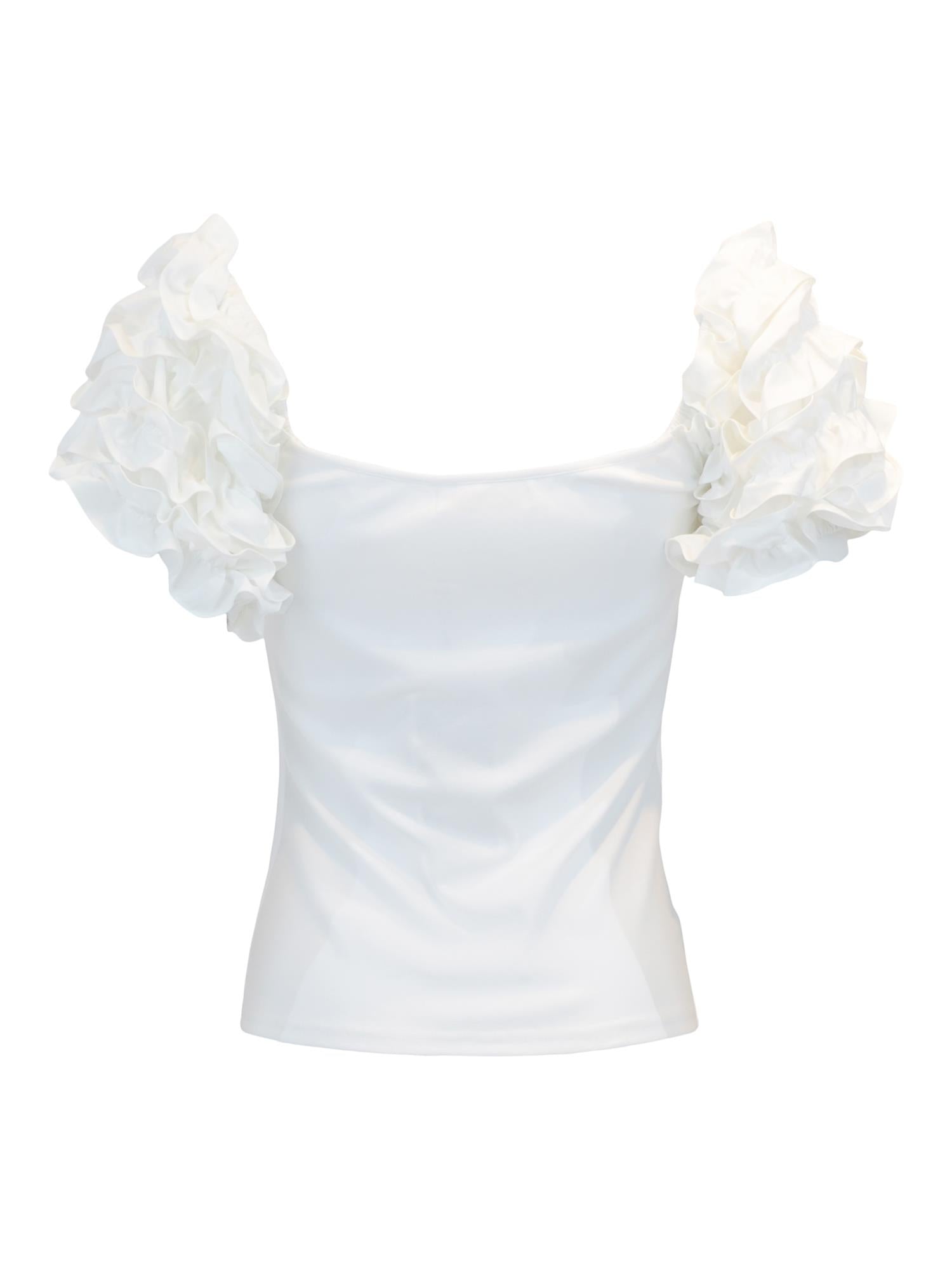 Sleeve blouse Hvit