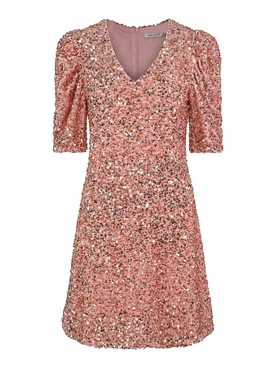 Sequins dress wide skirt Rose
