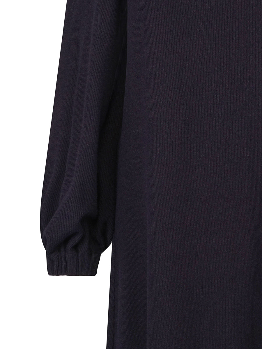 Rib jersey dress Navy