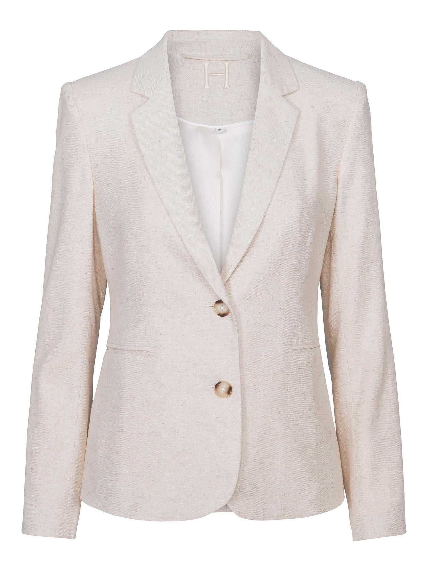 Linen tailored blazer Nature