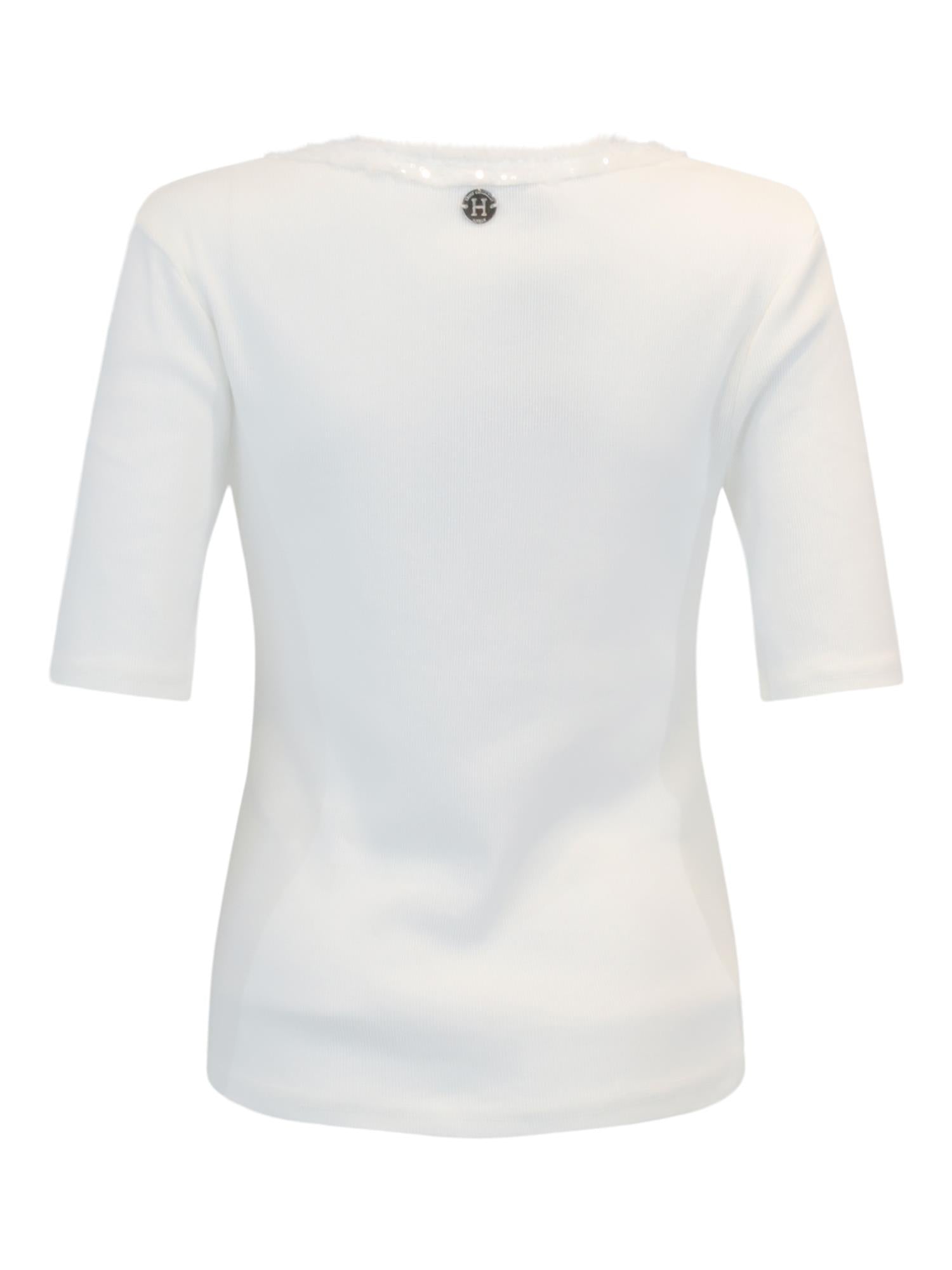 Sequins top Hvit