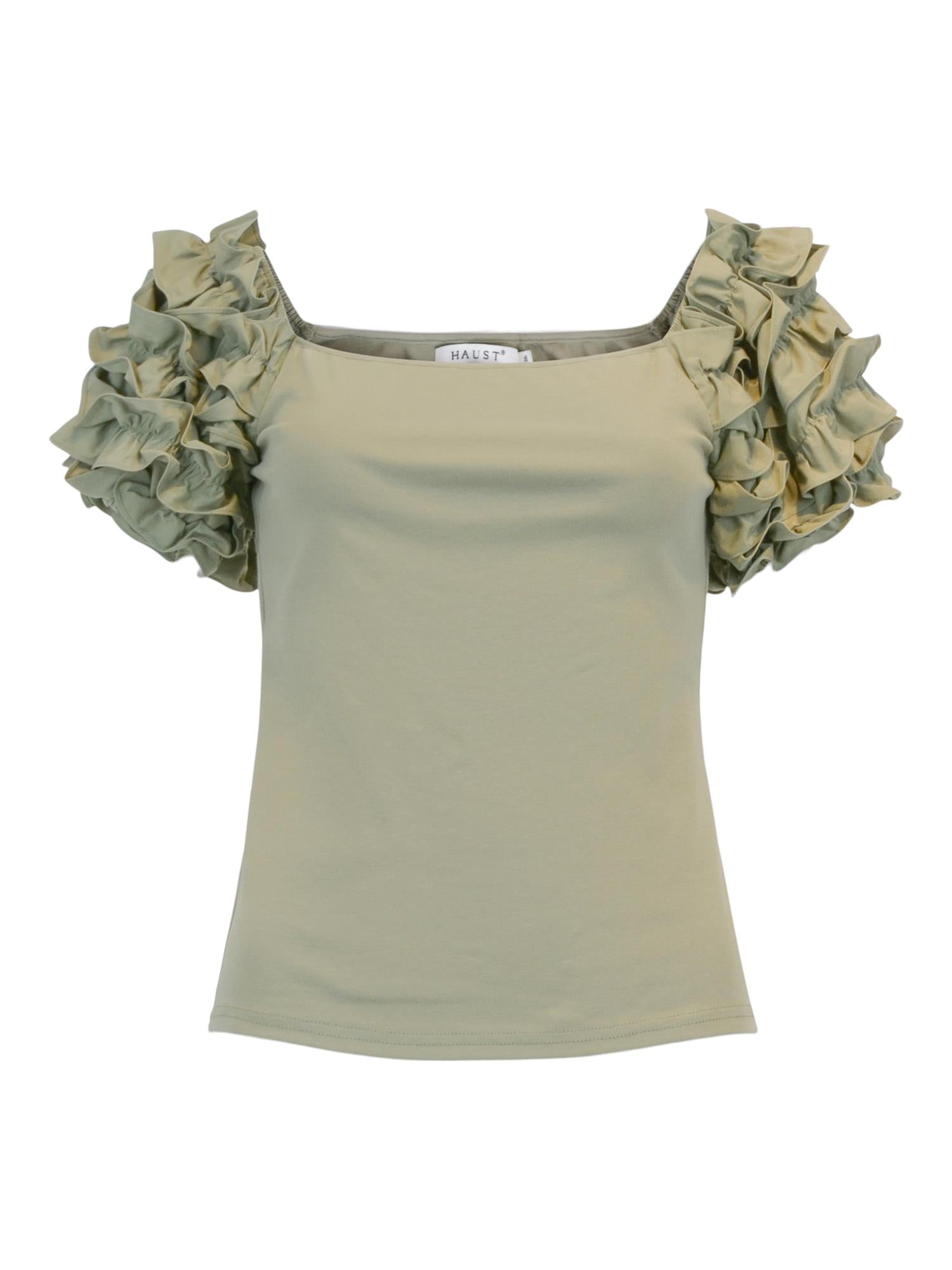 Sleeve blouse Olivengrønn