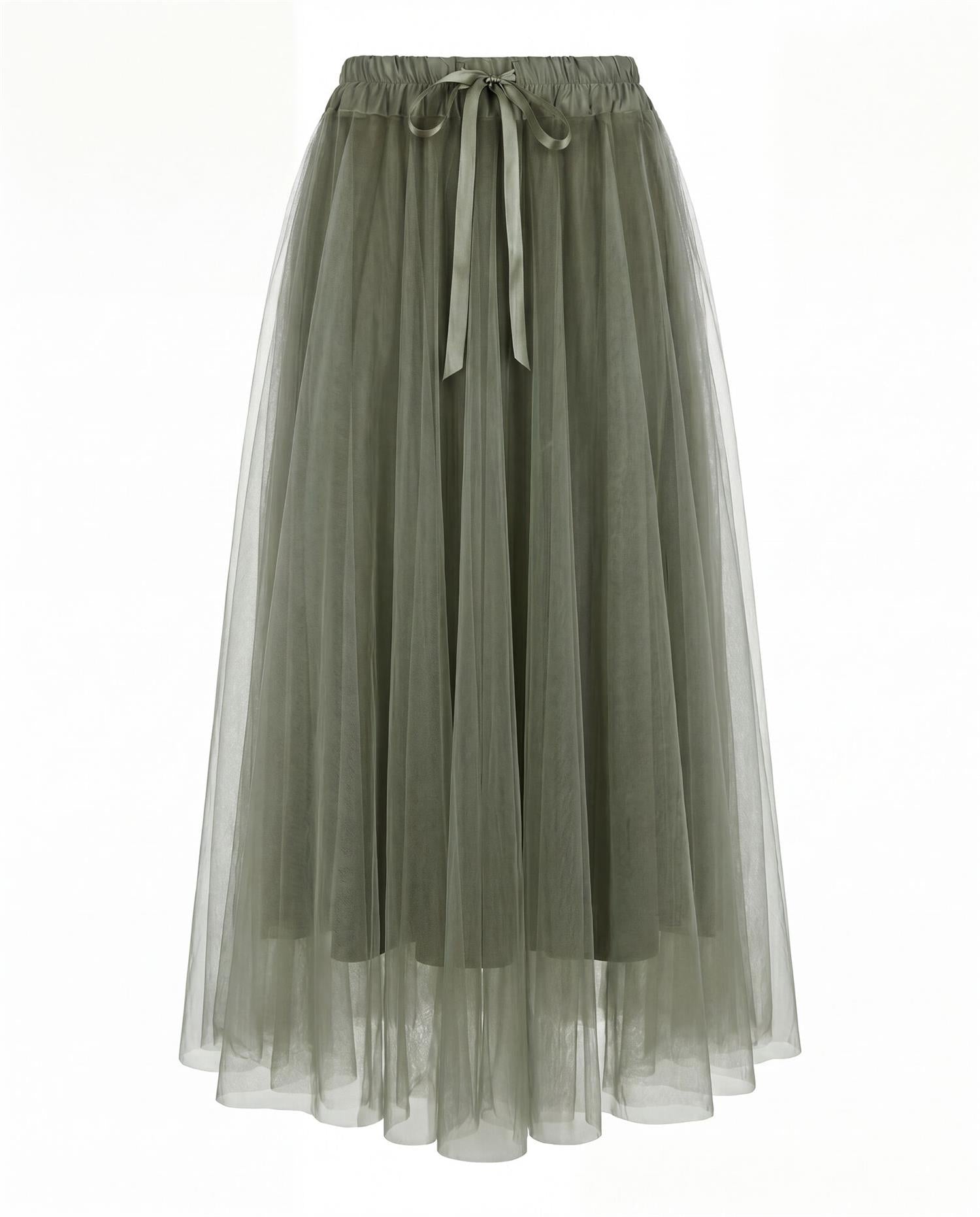 Tulles skirt Grønn