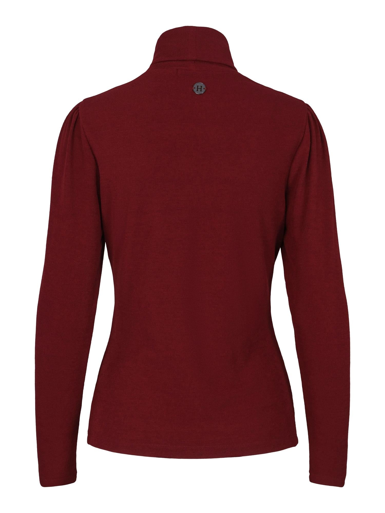 Rib rollneck Burgunder