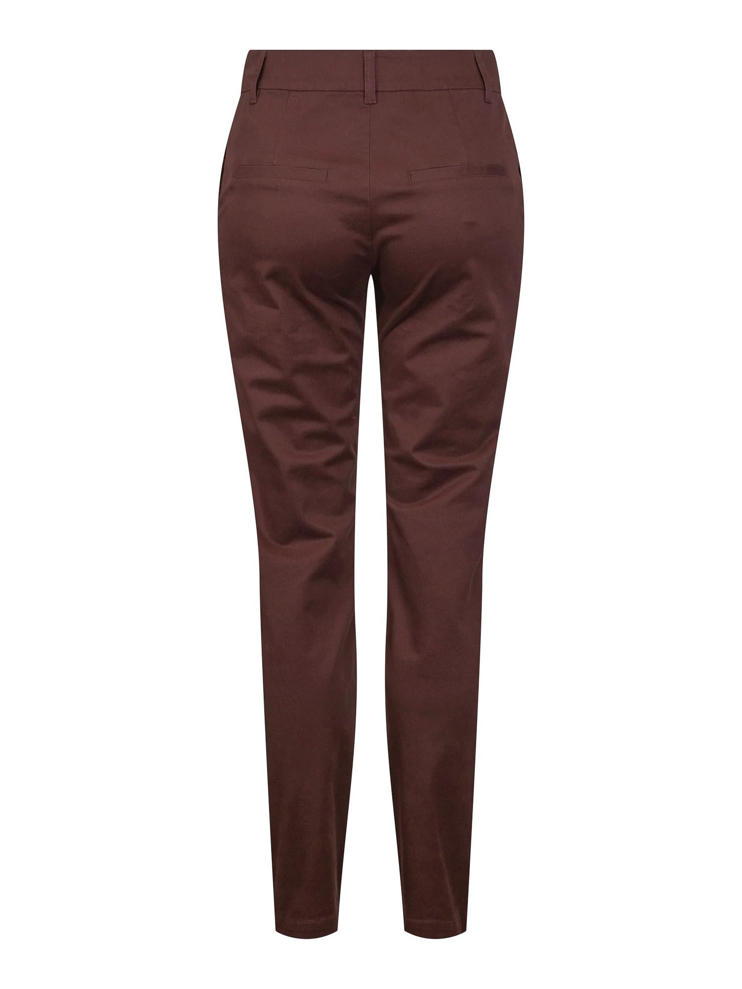 Chinos cotton stretch Mørkebrun