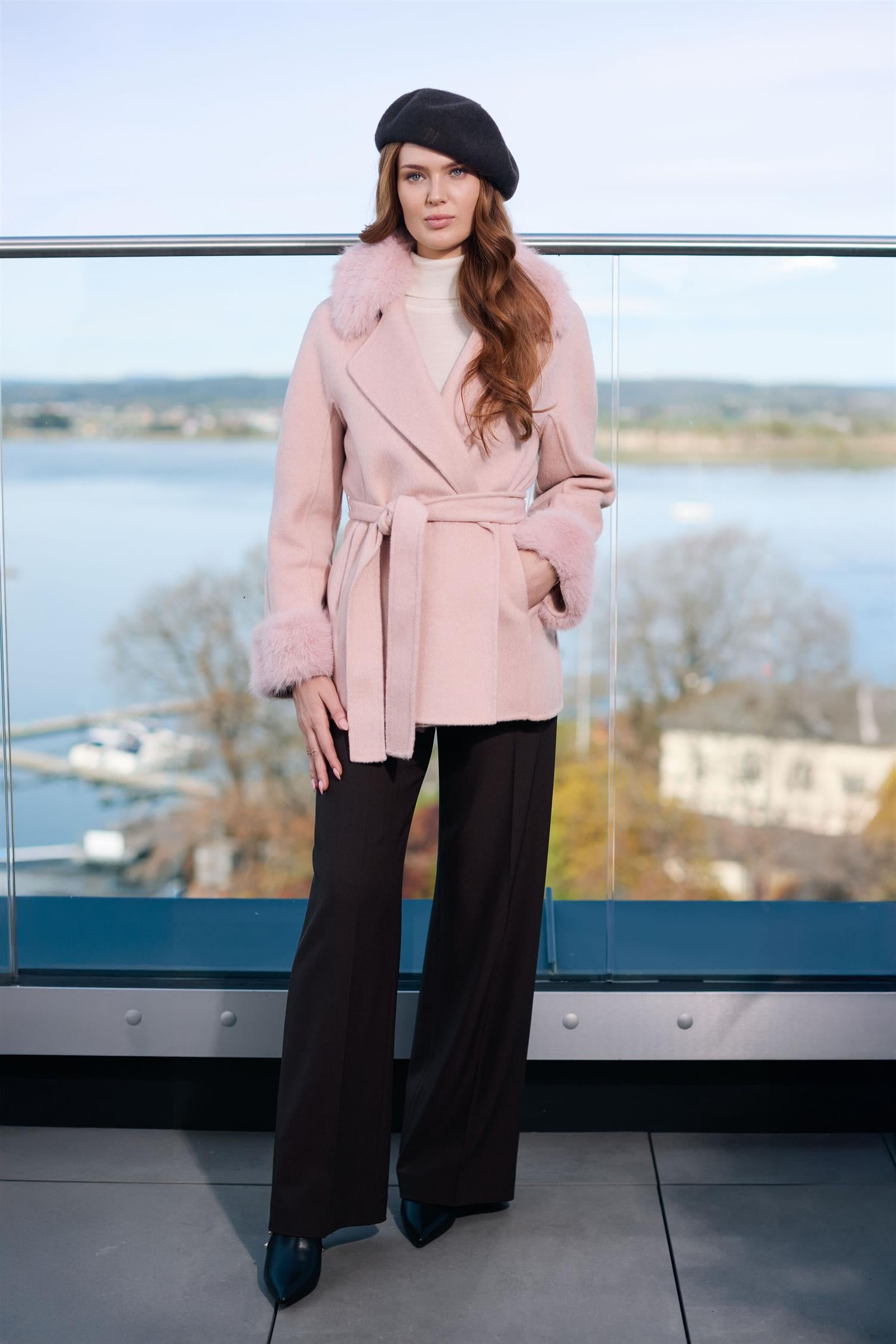 Short fab coat Rose