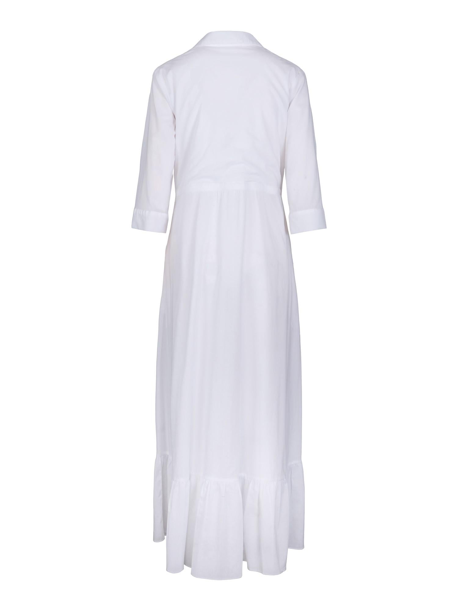 Light cotton dress Hvit