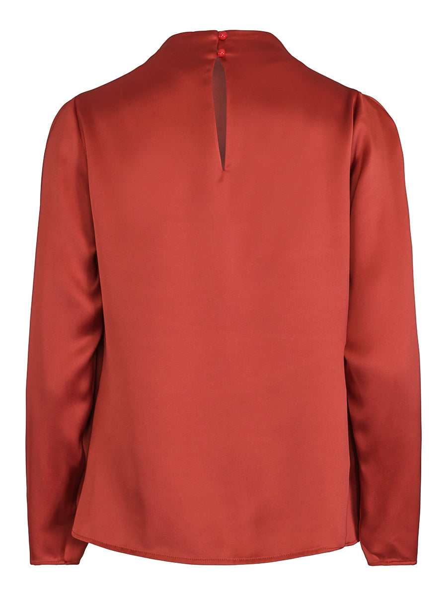 Collar blouse Rust