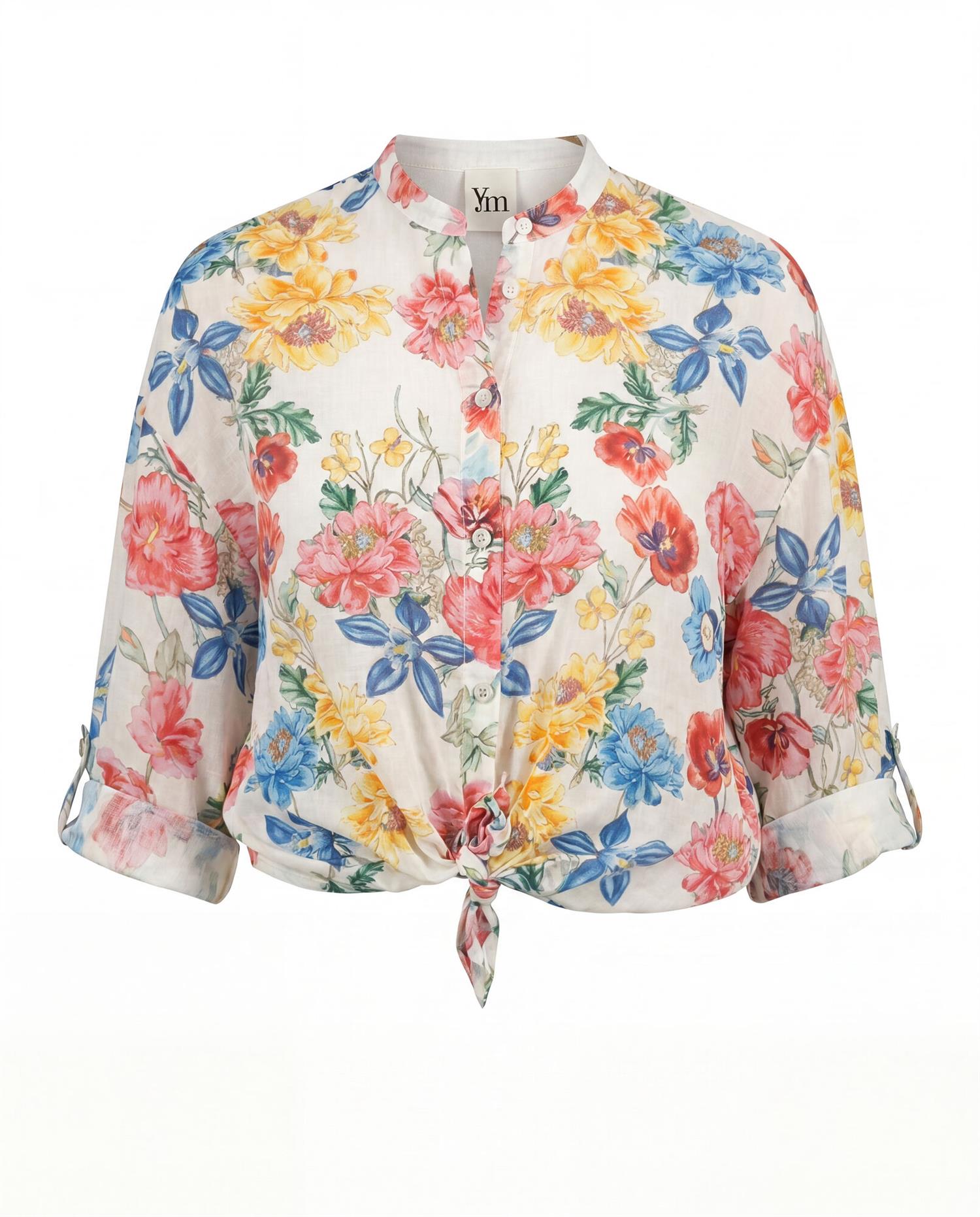 Tie shirt, flower Flower