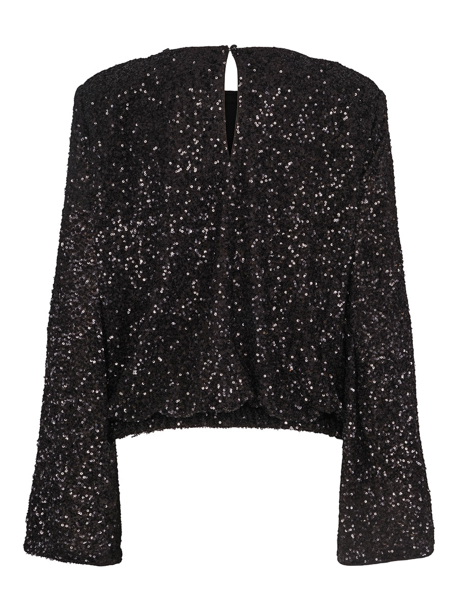 Sequins shirt Black