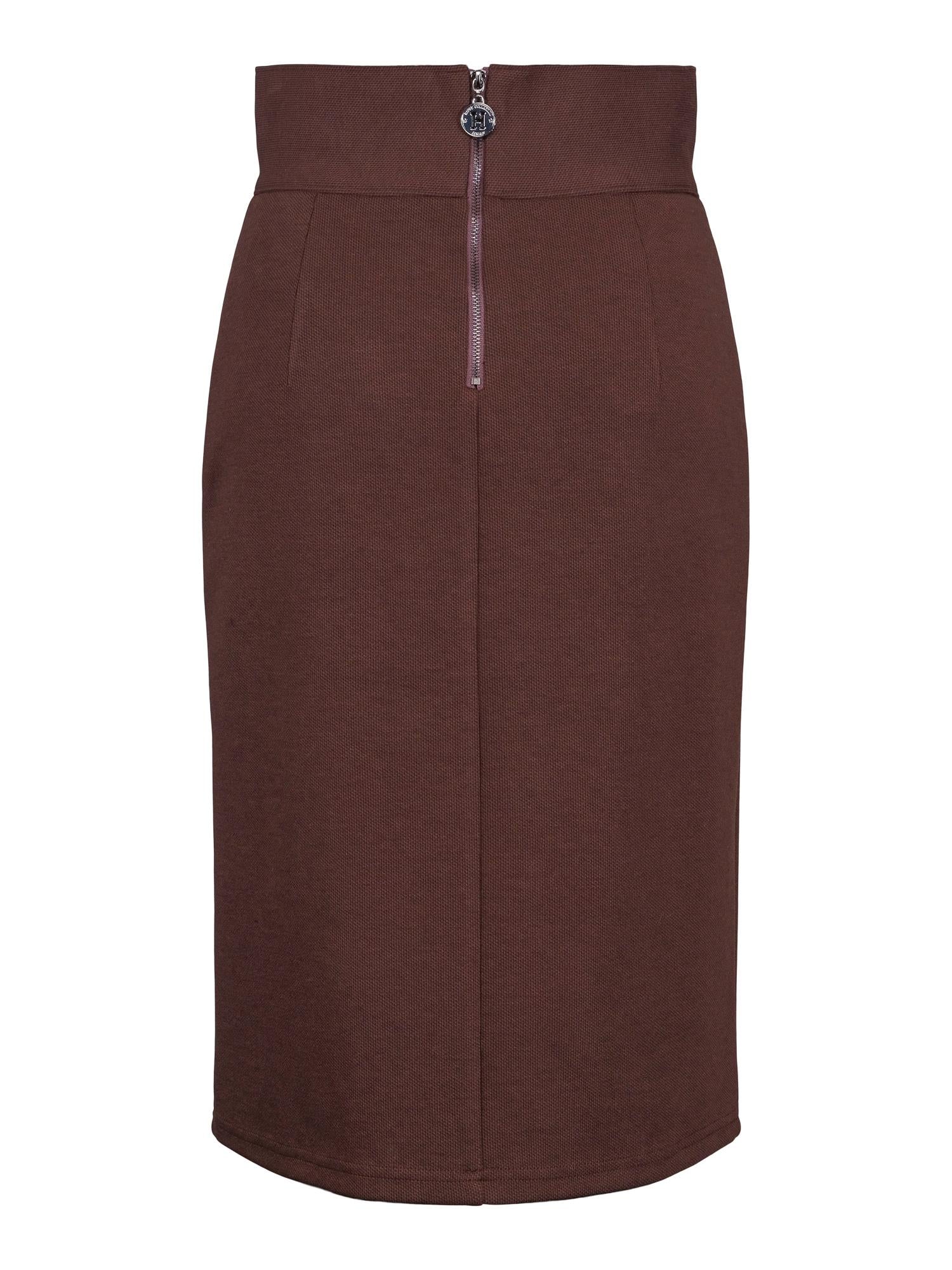 Front slit skirt Mørkebrun