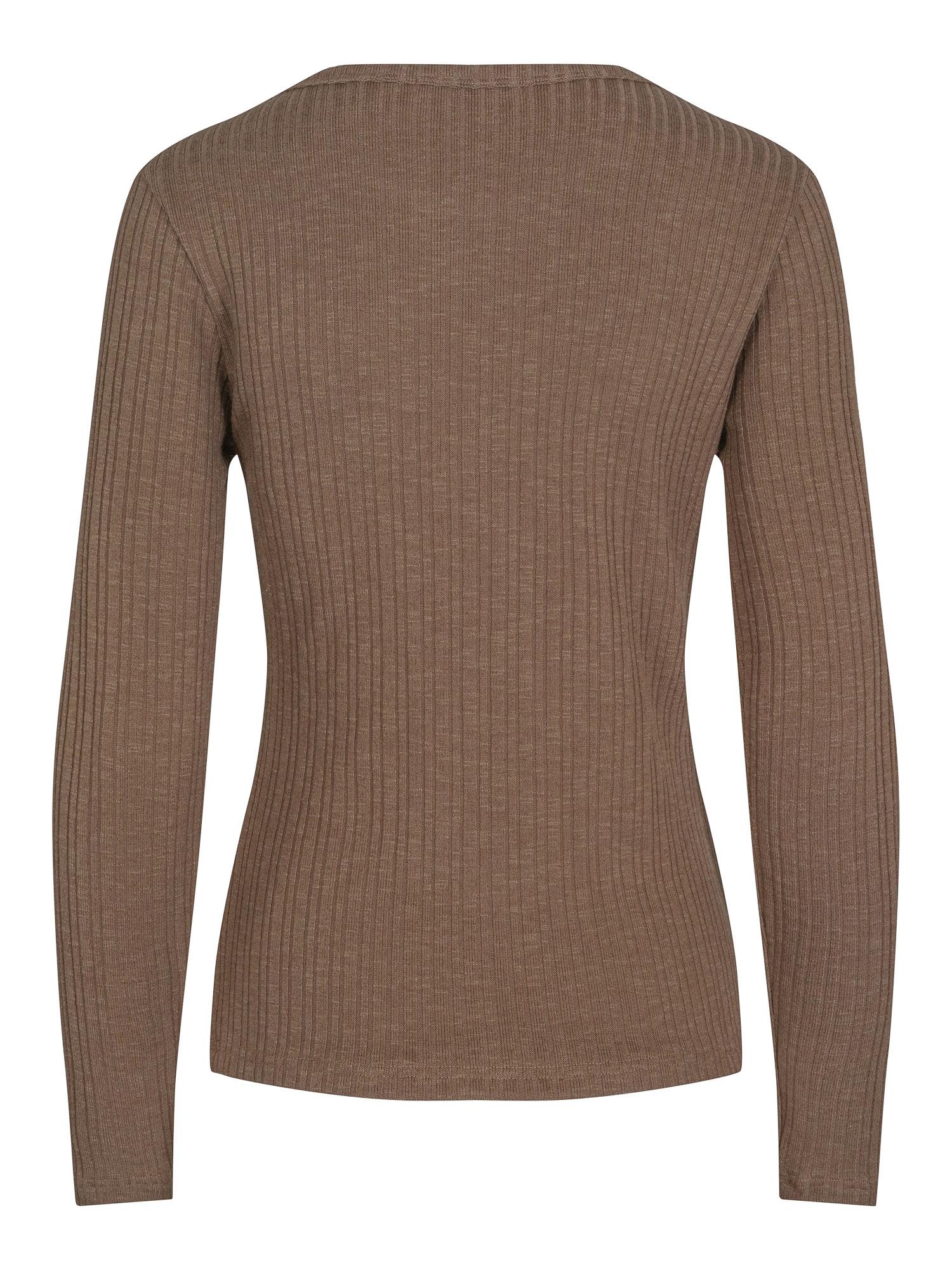 Rib top L/S Olivengrønn