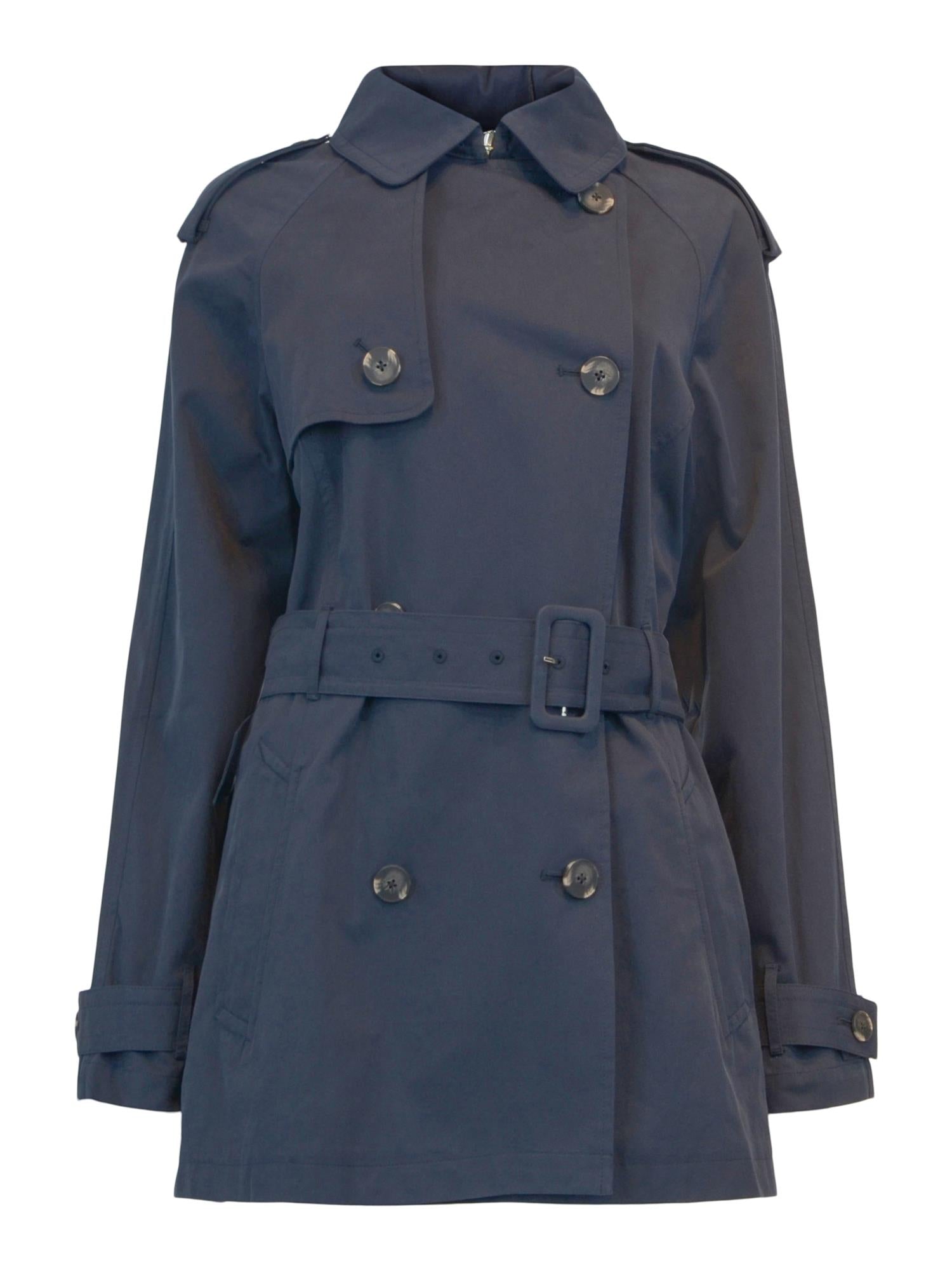 Short classic trench coat Navy