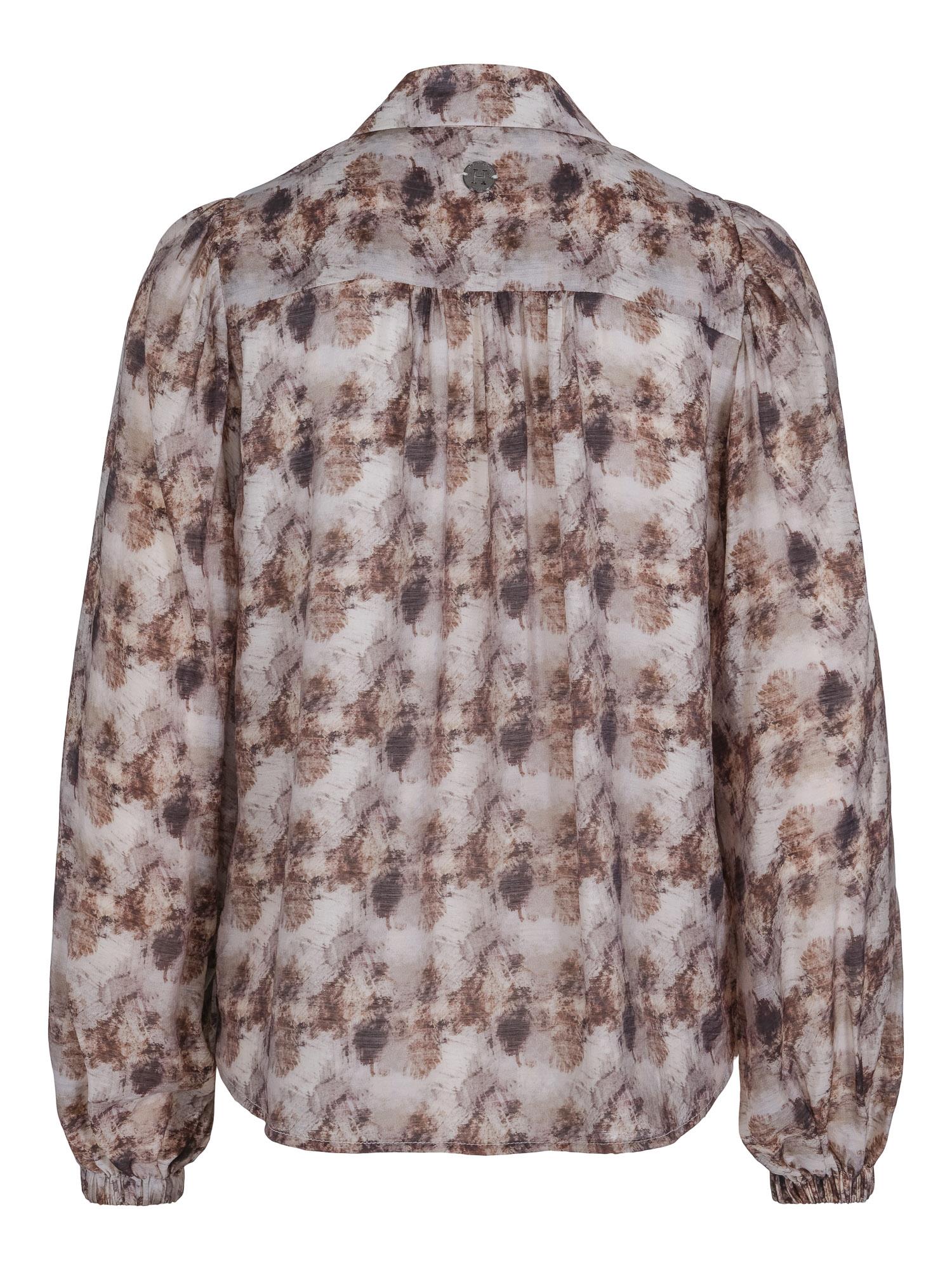 Button blouse Brun