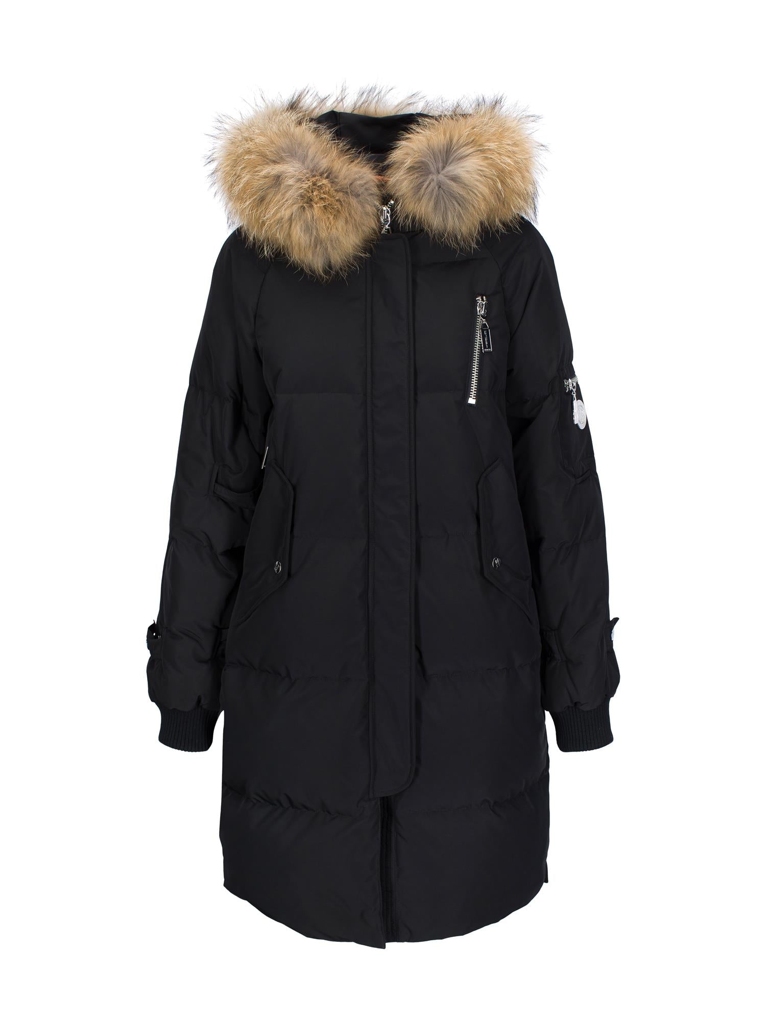 Favorite long puffer Black