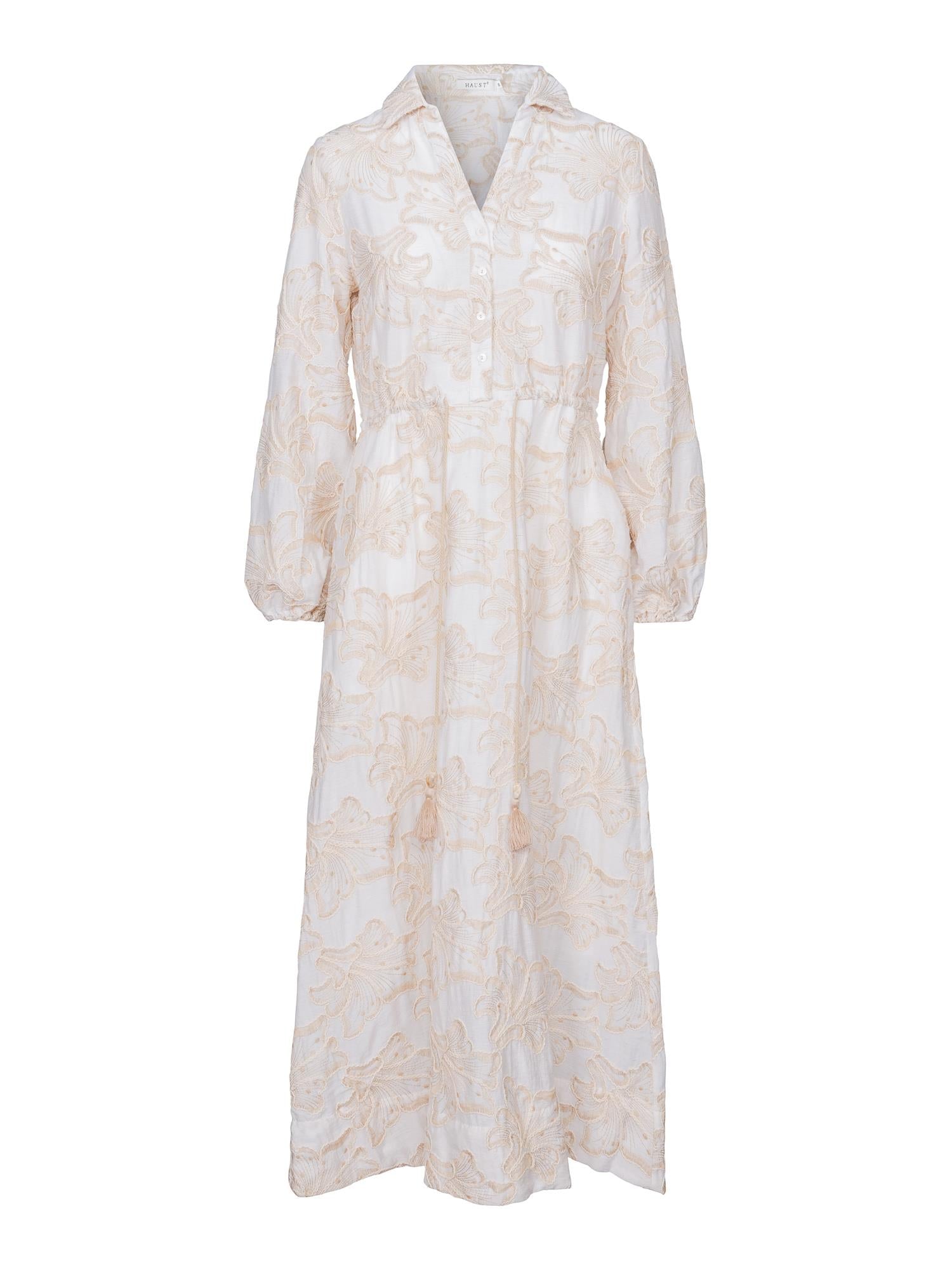 Long tassel dress Sand