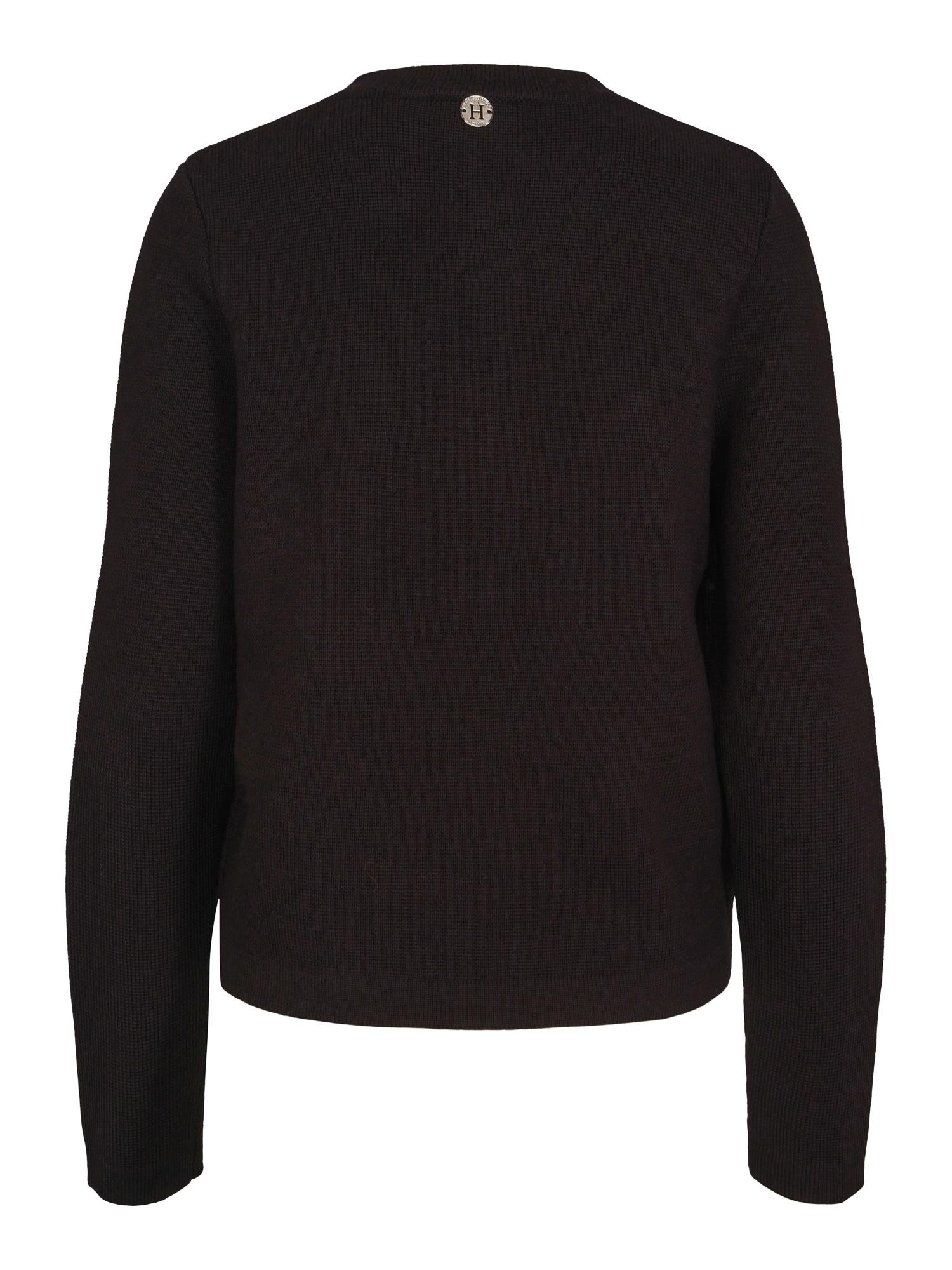Merino blazer Sort
