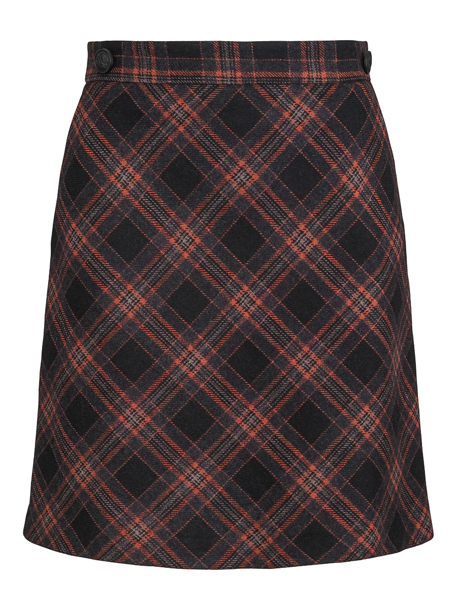 Wool skirt Checked