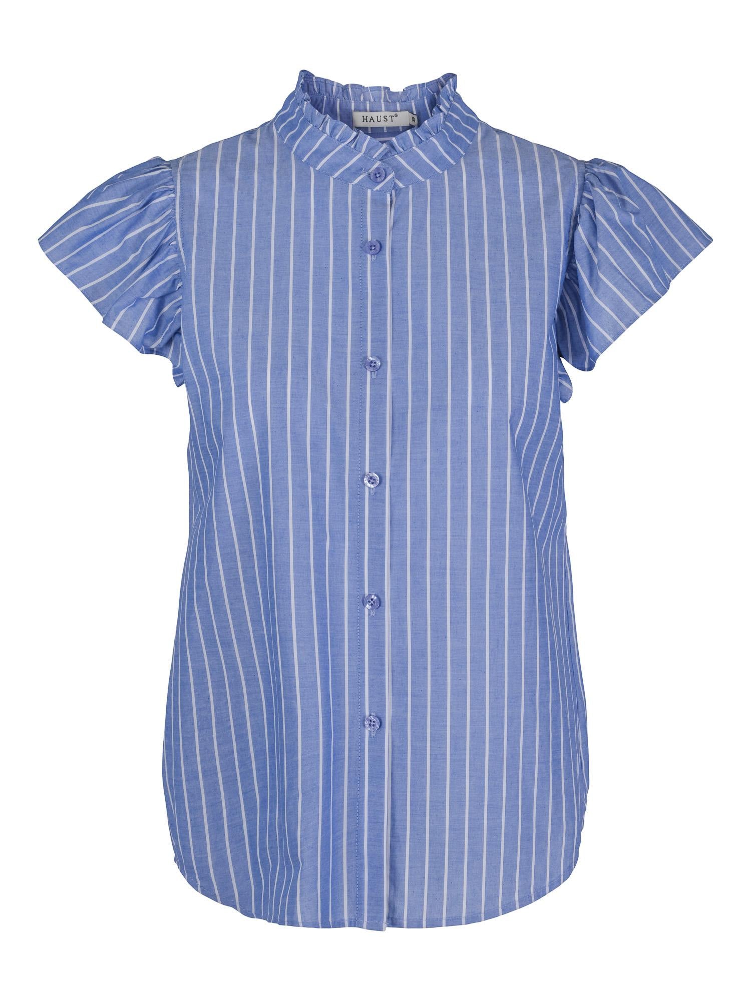 Short sleeve blouse Blå