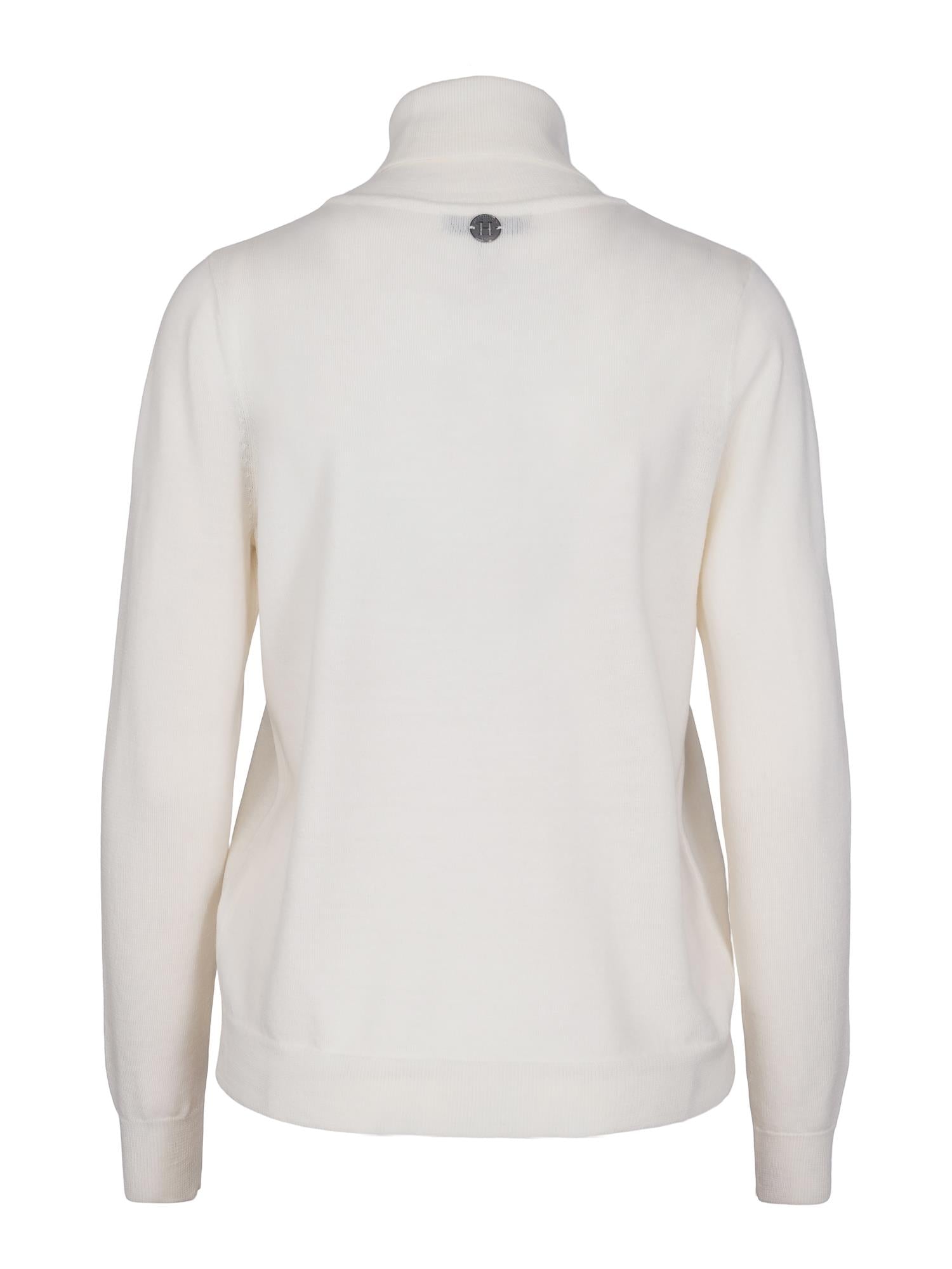 Merino roll neck Krem