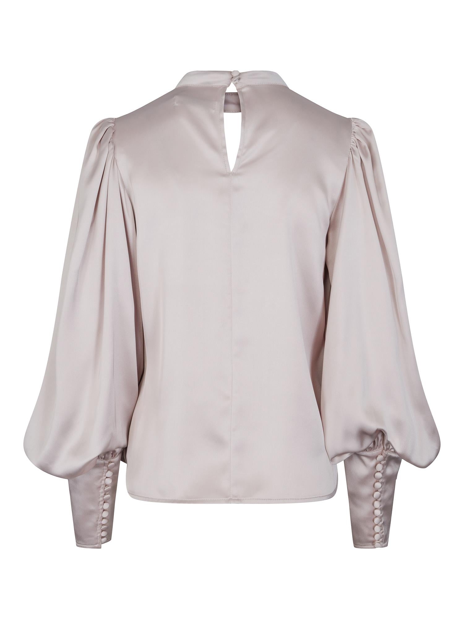 Special sleeve blouse lys-beige