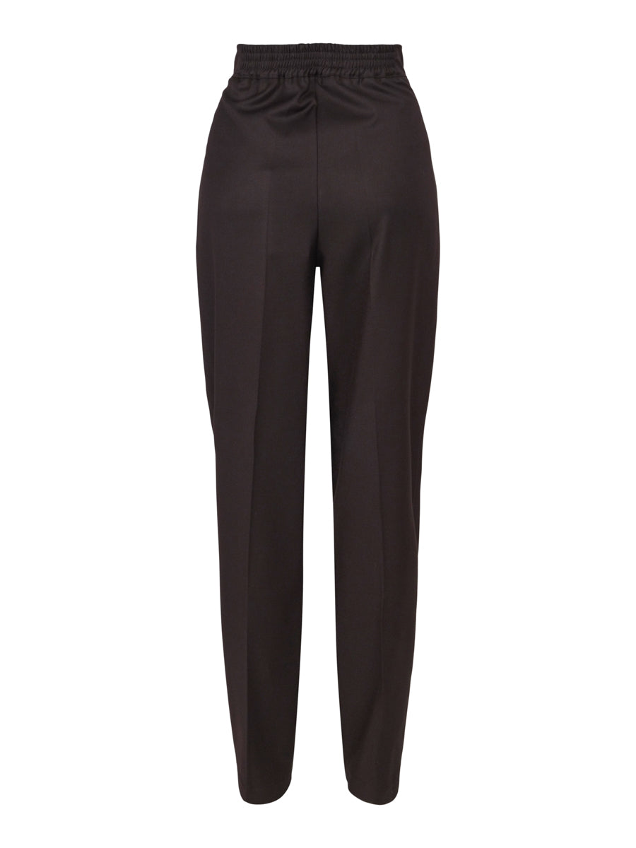 Heavy classic wide trouser Black