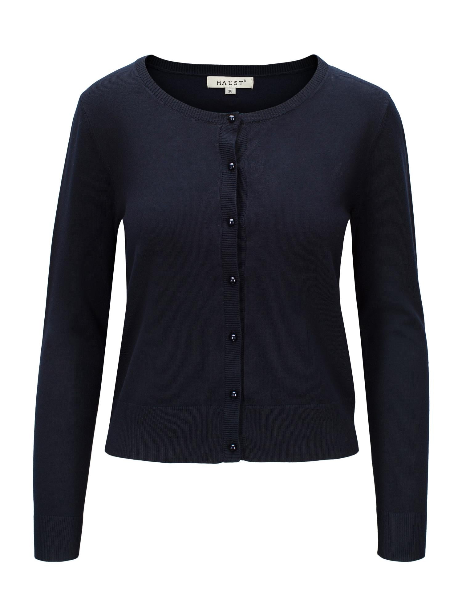 Knitted Short Cardigan Black