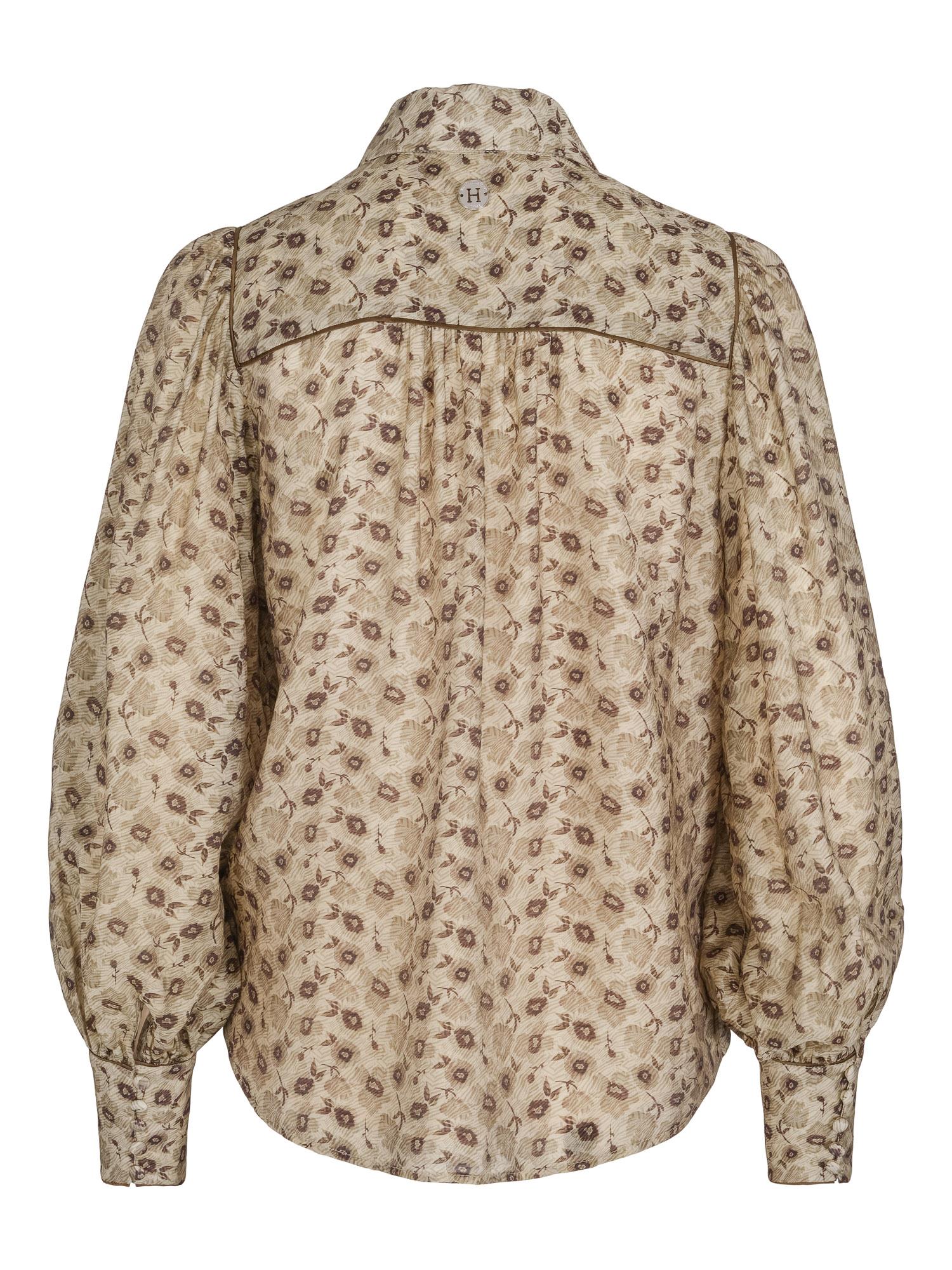 Piping blouse Olivengrønn